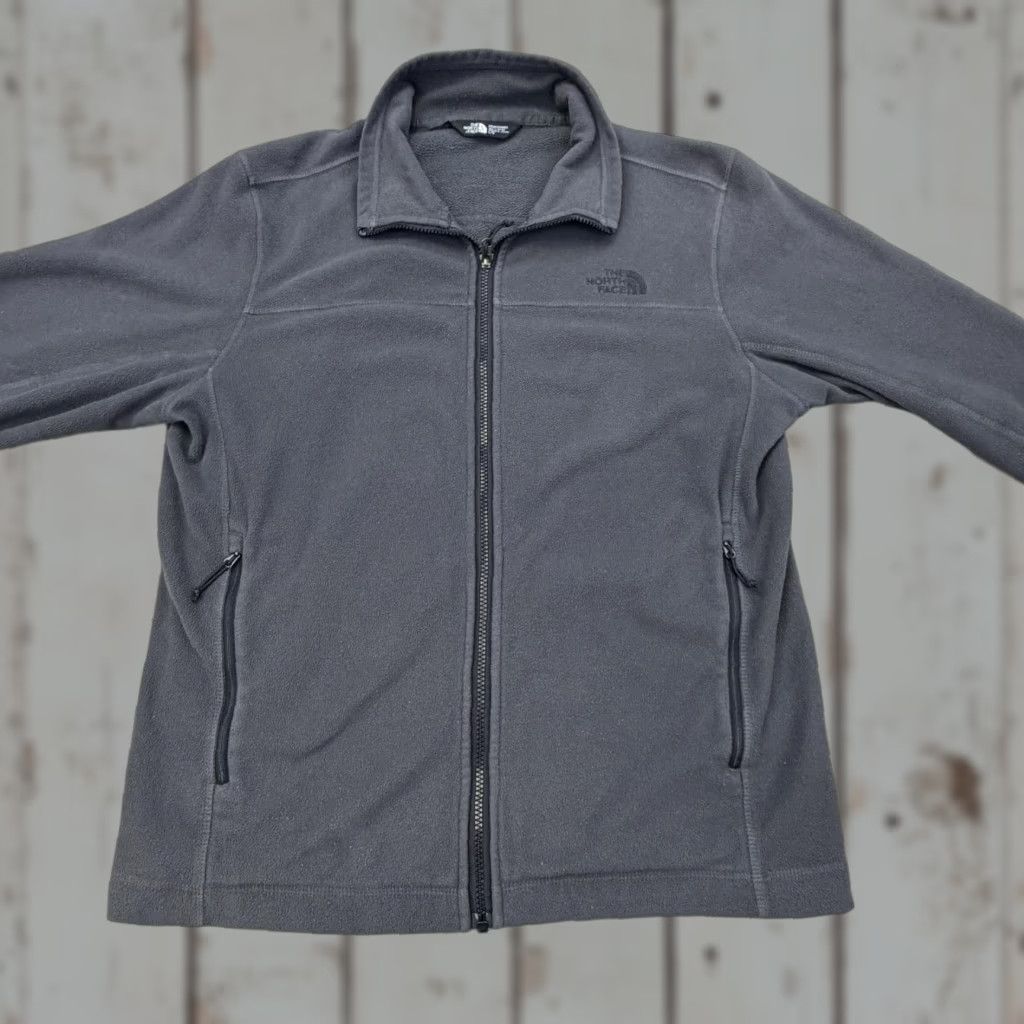 The North Face The North Face Jacket Mens Large Gray Fleece Full Zip Outdoor Hiking Warm Size US L / EU 52-54 / 3 - 1 Thumbnail