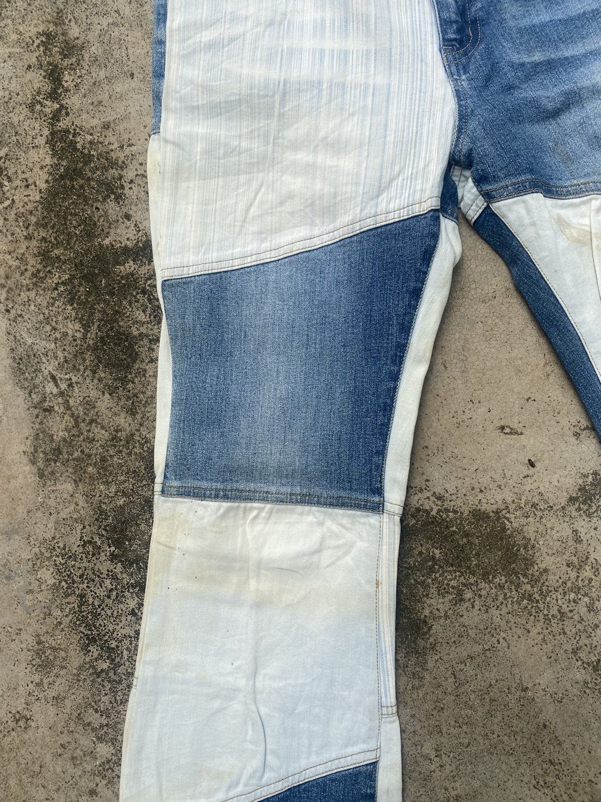 If Six Was Nine × Japanese Brand Flare Jeans Oririn Hagi Painted Size US 29 - 7 Thumbnail