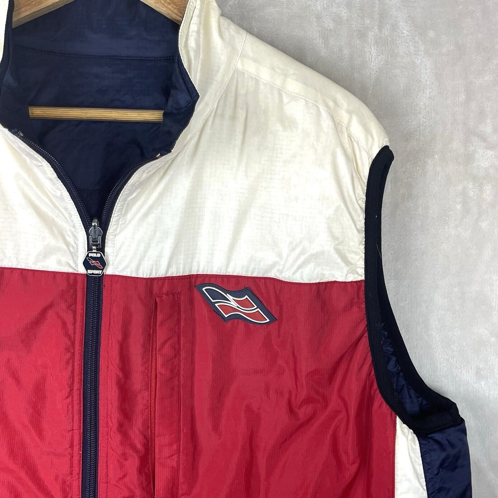 Ralph Lauren Vtg Polo Sport Ralph Lauren Reversible Puffer Vest XL 90s Size US XL / EU 56 / 4 - 8 Thumbnail