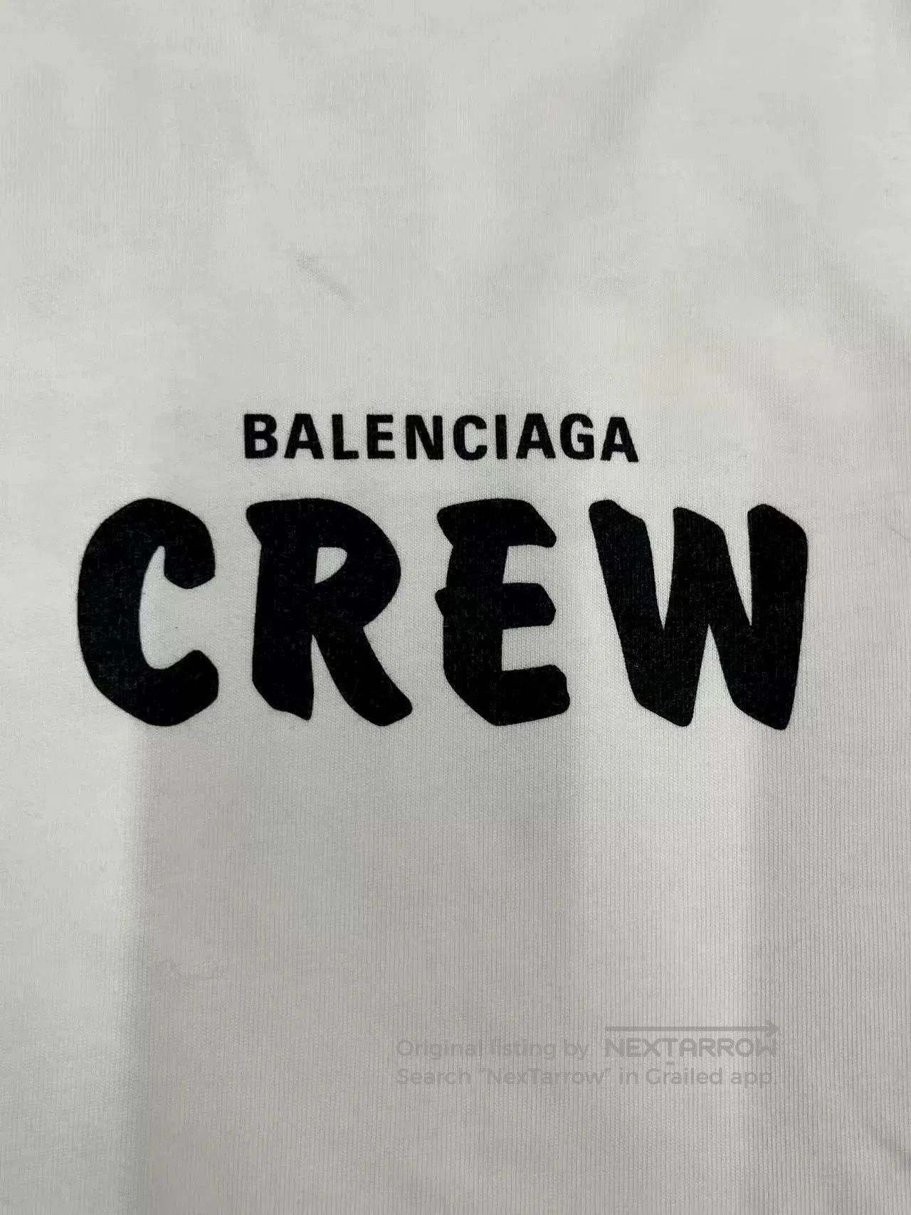Balenciaga Balenciaga Men's Letter Print Crew Neck T-shirt. Size US S / EU 44-46 / 1 - 3 Thumbnail
