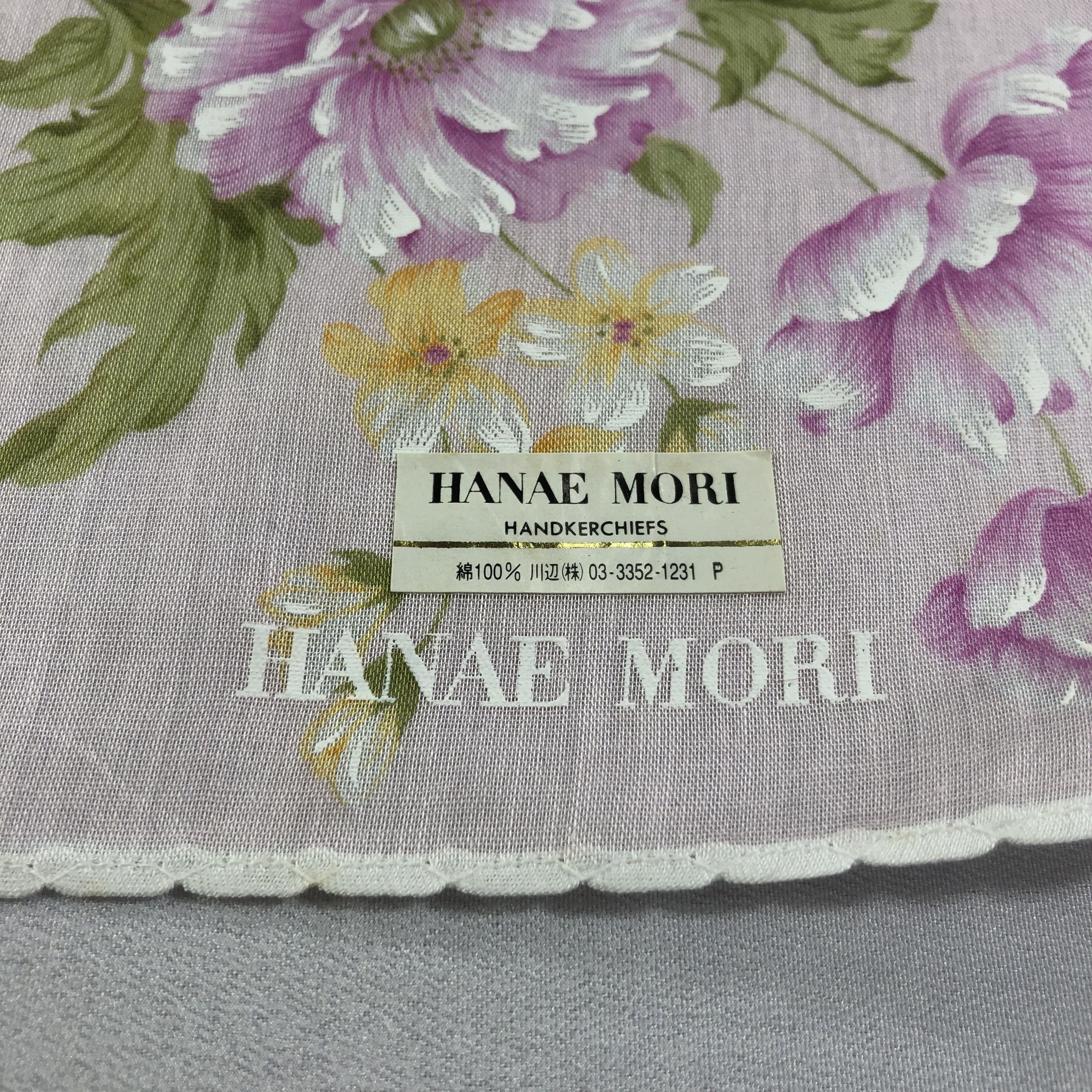 Hanae Mori × Japanese Brand × Vintage Hanae Mori Handkerchief Neckerchief Bandana H2039 Size ONE SIZE - 4 Thumbnail