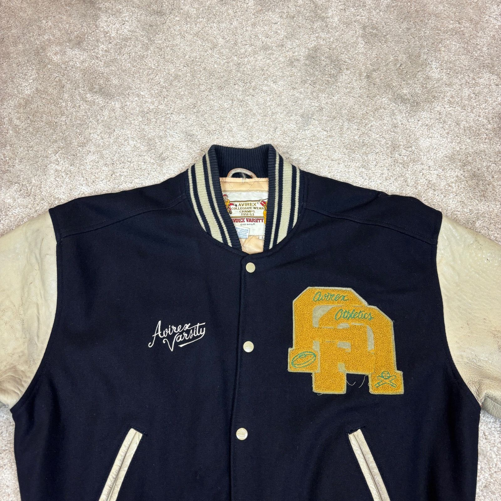 Avirex × Vintage VTG 90s Avirex Wear Champs 51-53 Wool Varsity Jacket Large Size US L / EU 52-54 / 3 - 2 Thumbnail
