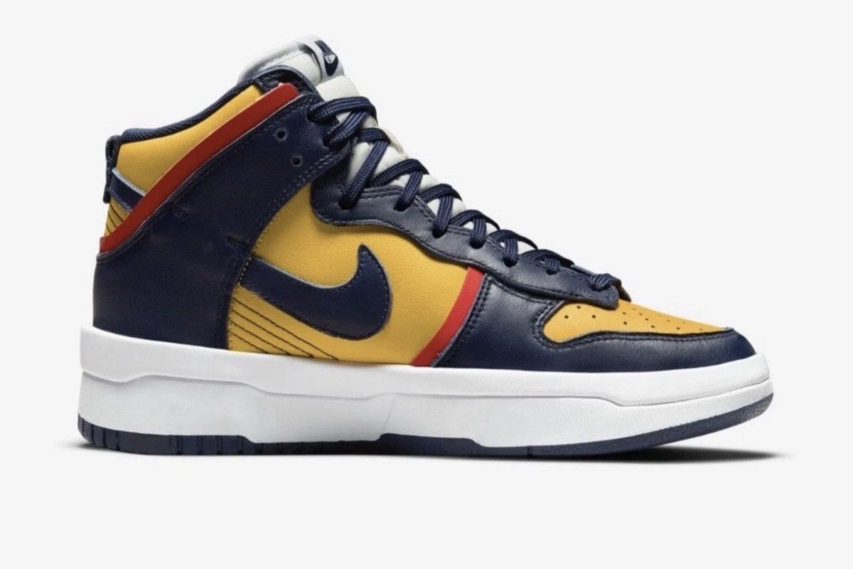 Nike Nike Dunk High Up WMNS Michigan Size: 10.5 Woman’s Size US 9 / EU 42 - 3 Thumbnail