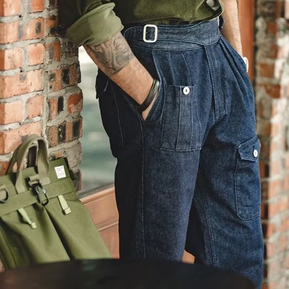 Japanese Brand 💥Gurkha retro blue colour pant Size US 29 - 5 Thumbnail