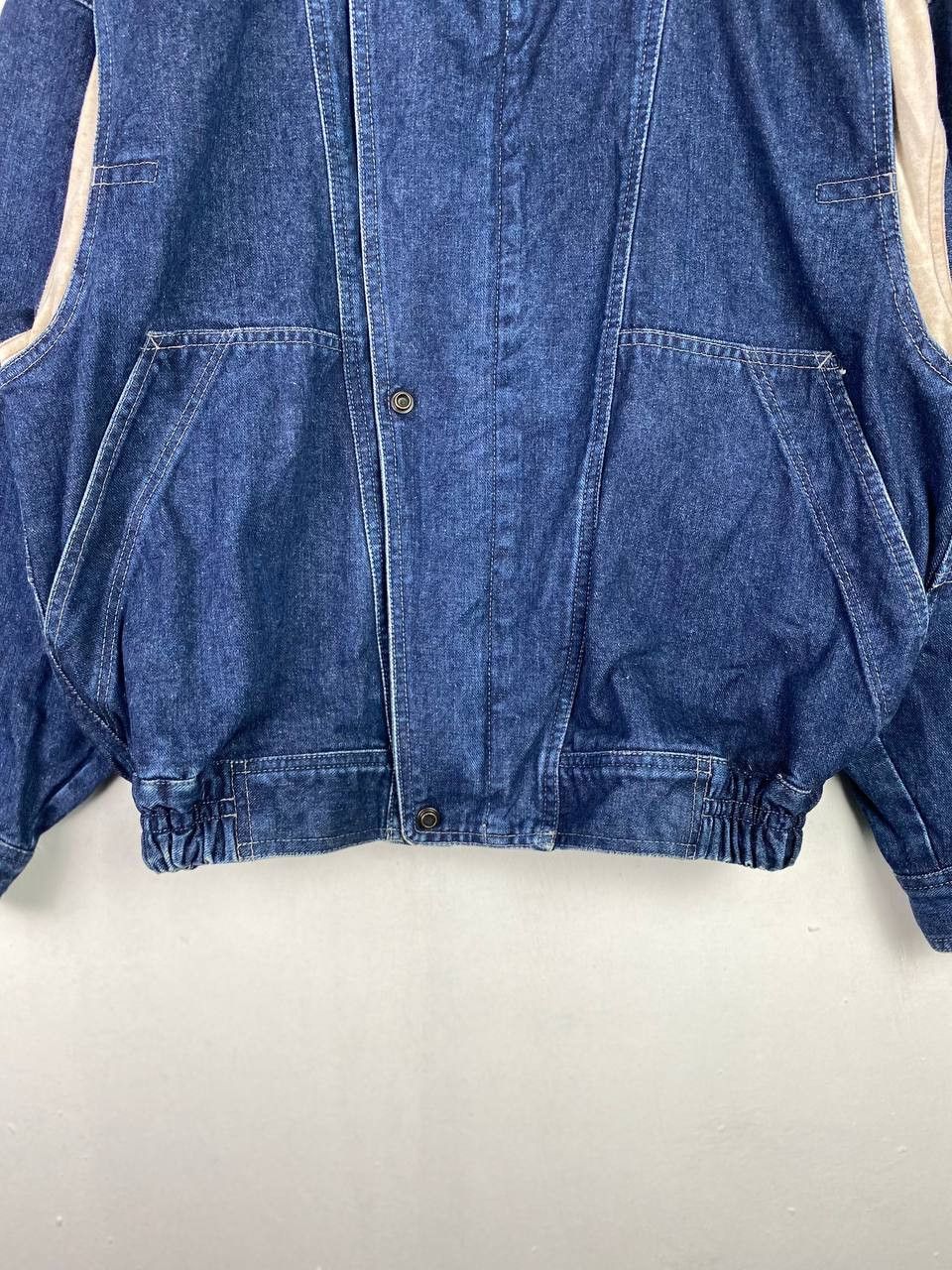 Japanese Brand vintage japanese brand denim jacket bomber style Size US XXL / EU 58 / 5 - 4 Thumbnail