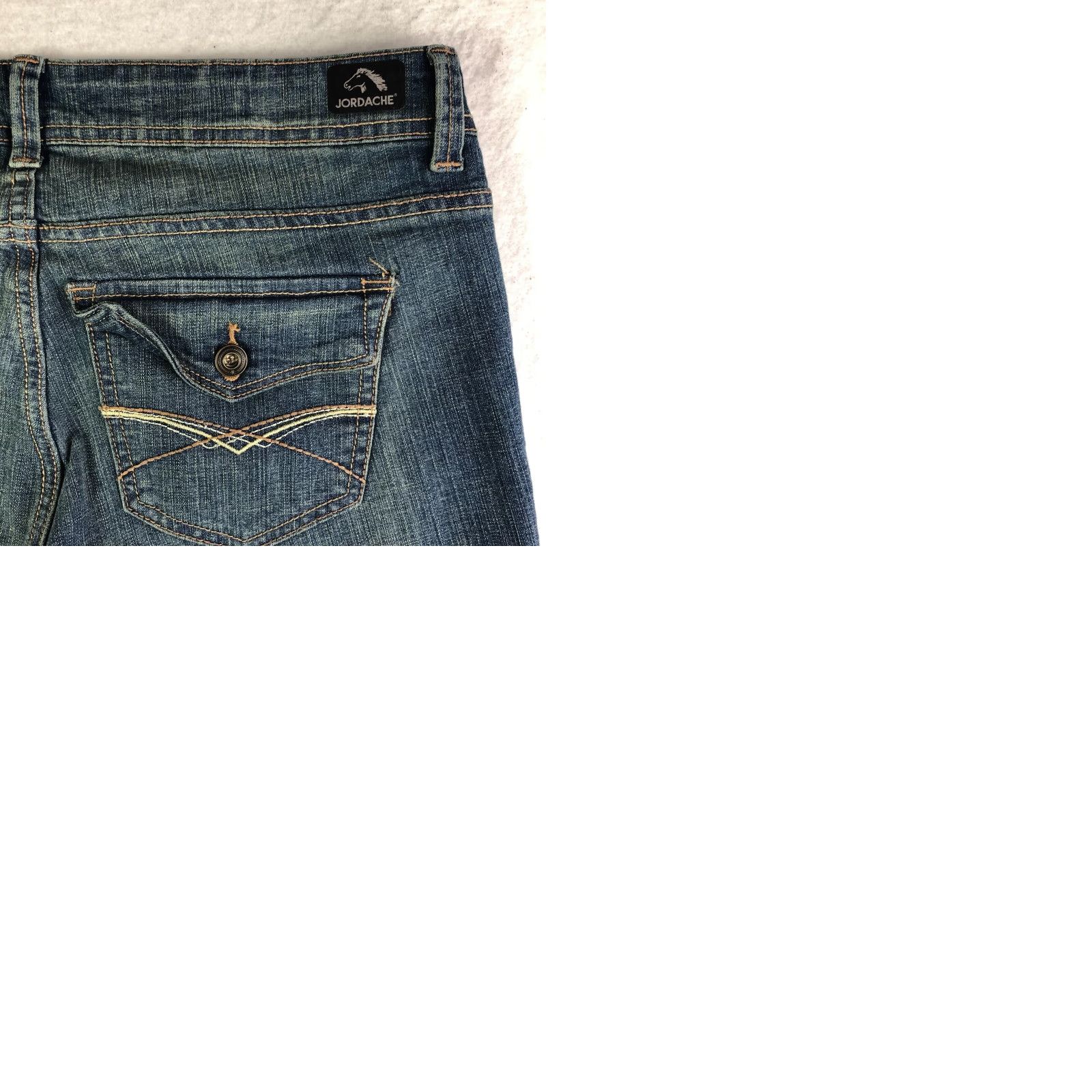 Jordache Jordache Mid Rise Bootcut Jeans Womens Size 6 Blue Denim Regular Rise 29in Inseam Blue Denim - Jordache Bootscut? Size 28" / US 6 / IT 42 - 9 Thumbnail