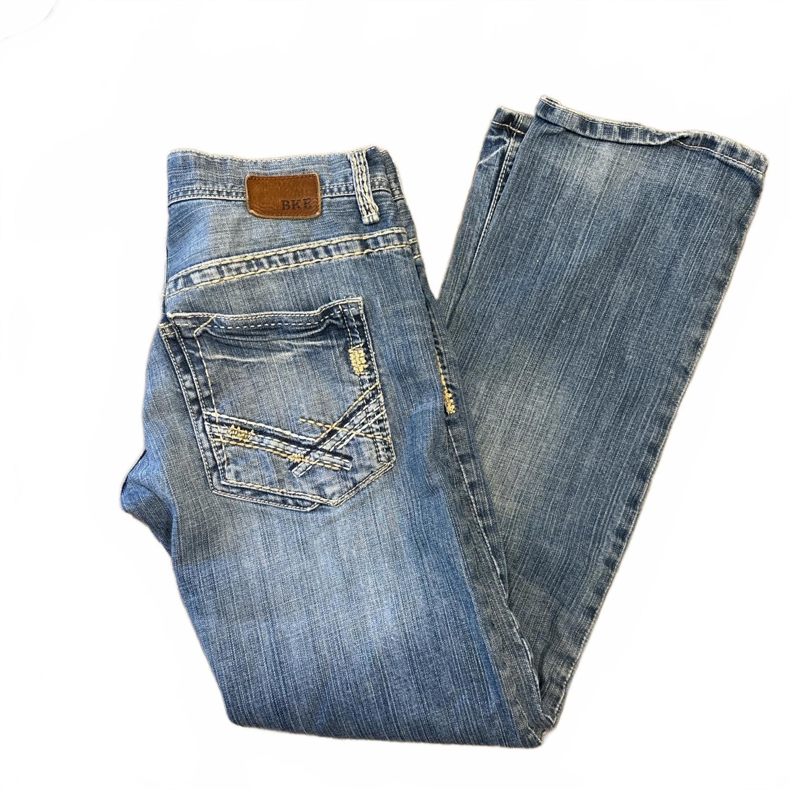 BKE y2k vintage distressed low waisted BKE jeans Size 28" / US 6 / IT 42 - 3 Thumbnail