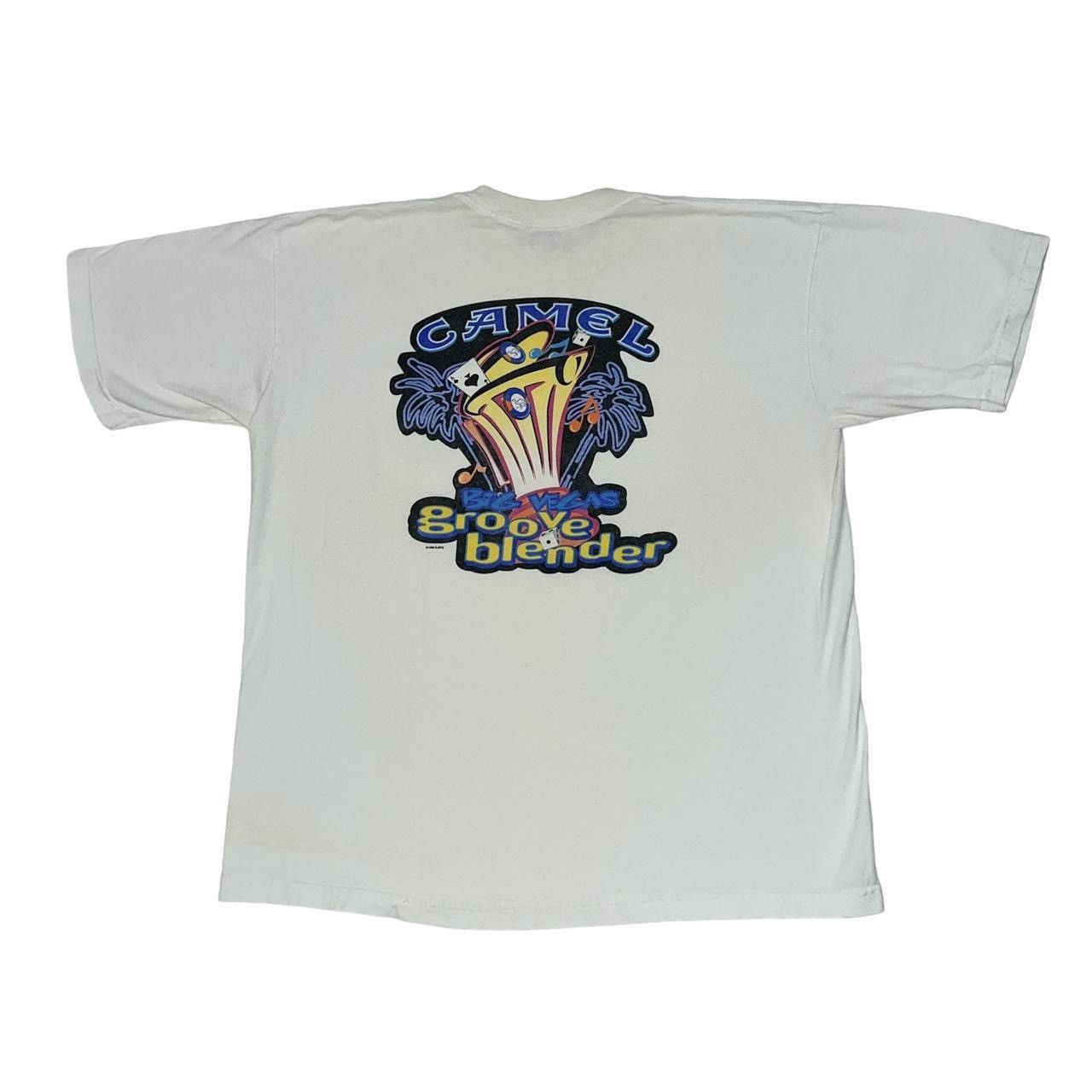 Camel × Vintage Vintage 1996 Camel Cigarettes Vegas Groove Blender T-shirt Size US XL / EU 56 / 4 - 1 Thumbnail