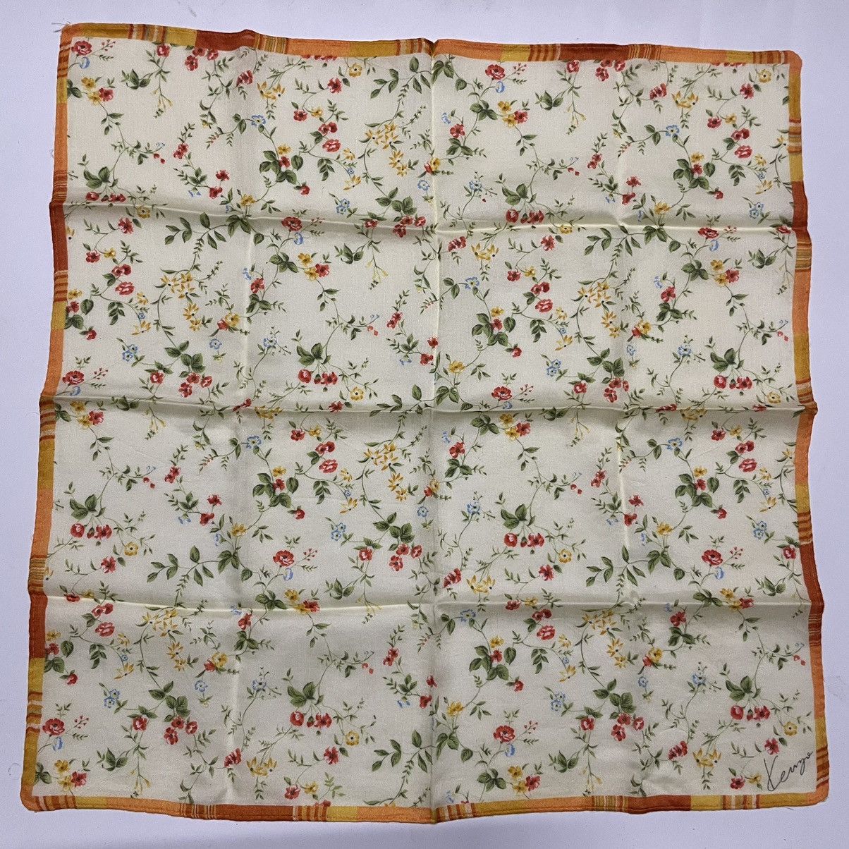 Kenzo Vintage Kenzo handkerchief bandana pocket square Size ONE SIZE - 3 Thumbnail