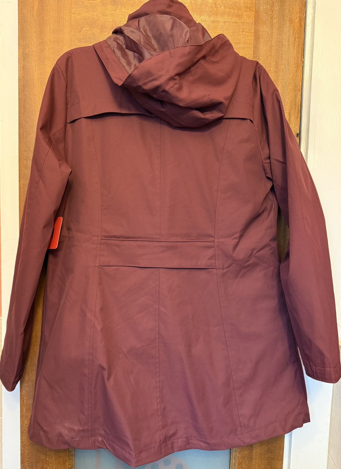Lands' End Lands’ End Women’s 3 in 1 Hooded Burgundy Jacket Coat Size M / US 6-8 / IT 42-44 - 6 Thumbnail