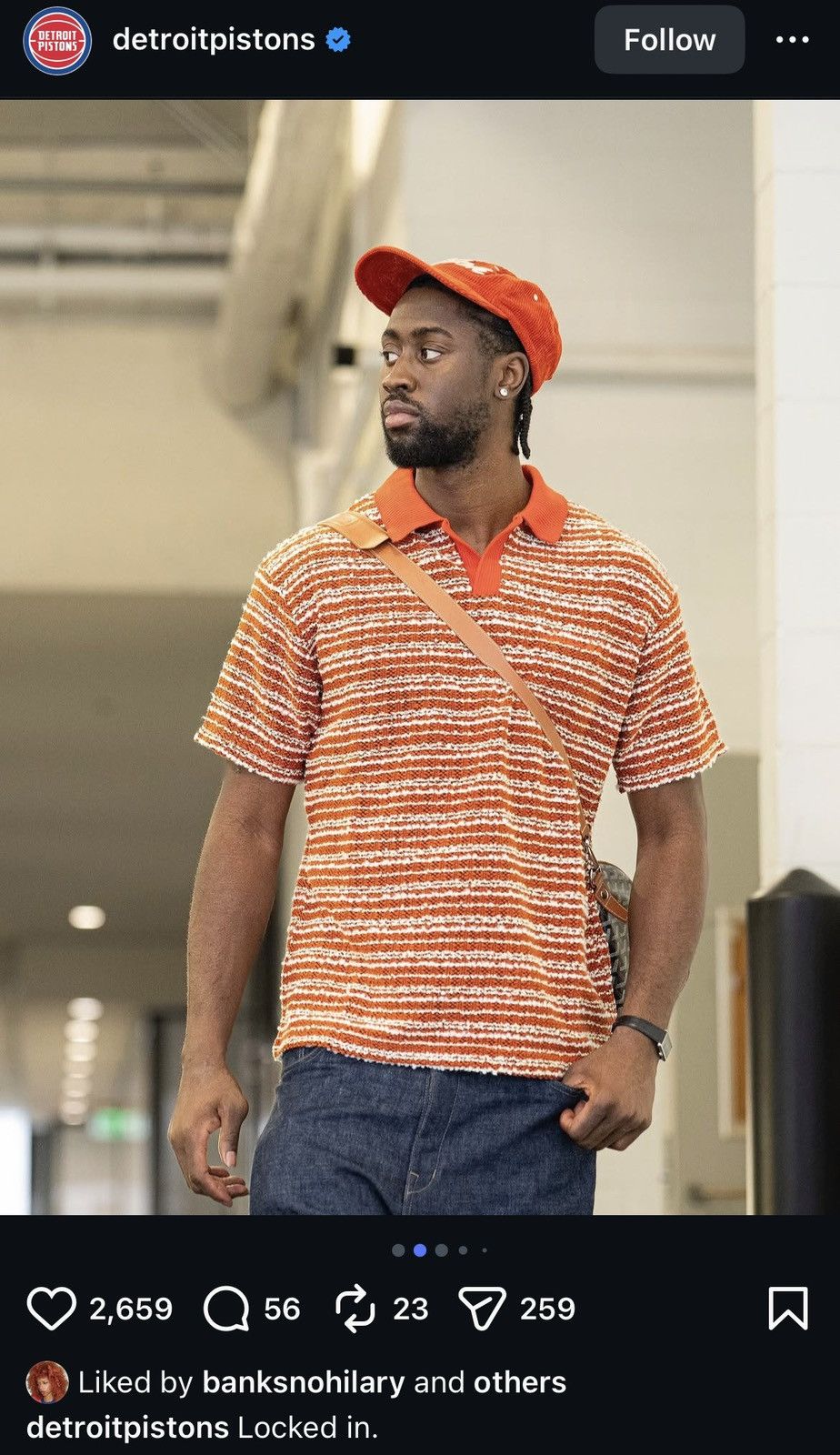 Andersson Bell Andersson Bell Orange Striped Polo Size US L / EU 52-54 / 3 - 1 Thumbnail