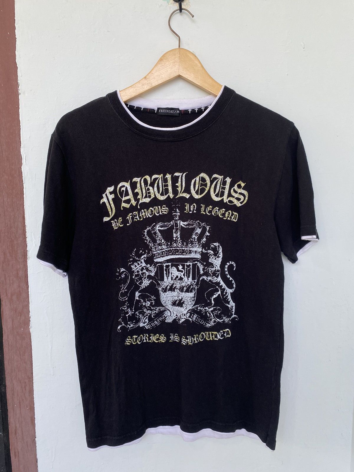 If Six Was Nine × Japanese Brand × Le Grande Bleu (L.G.B.) Double Layer Poem Freebeat Lgb Ifsixwasnine Style t shirt Size US L / EU 52-54 / 3 - 1 Thumbnail