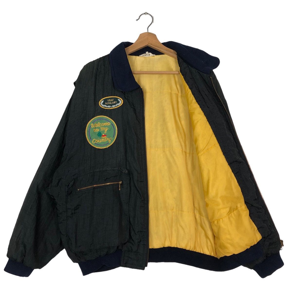 Japanese Brand 🔥90’s VintageBomber Jacket Fockey Nature Big Logo Team Size US M / EU 48-50 / 2 - 10 Thumbnail