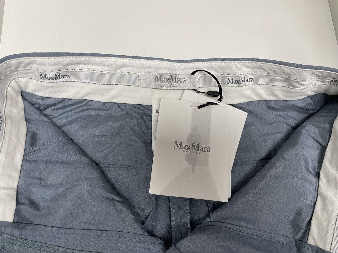 Max Mara MAX MARA Womens Mimma Pleated Wide-Leg Pants Size 26" / US 2 / IT 38 - 4 Thumbnail