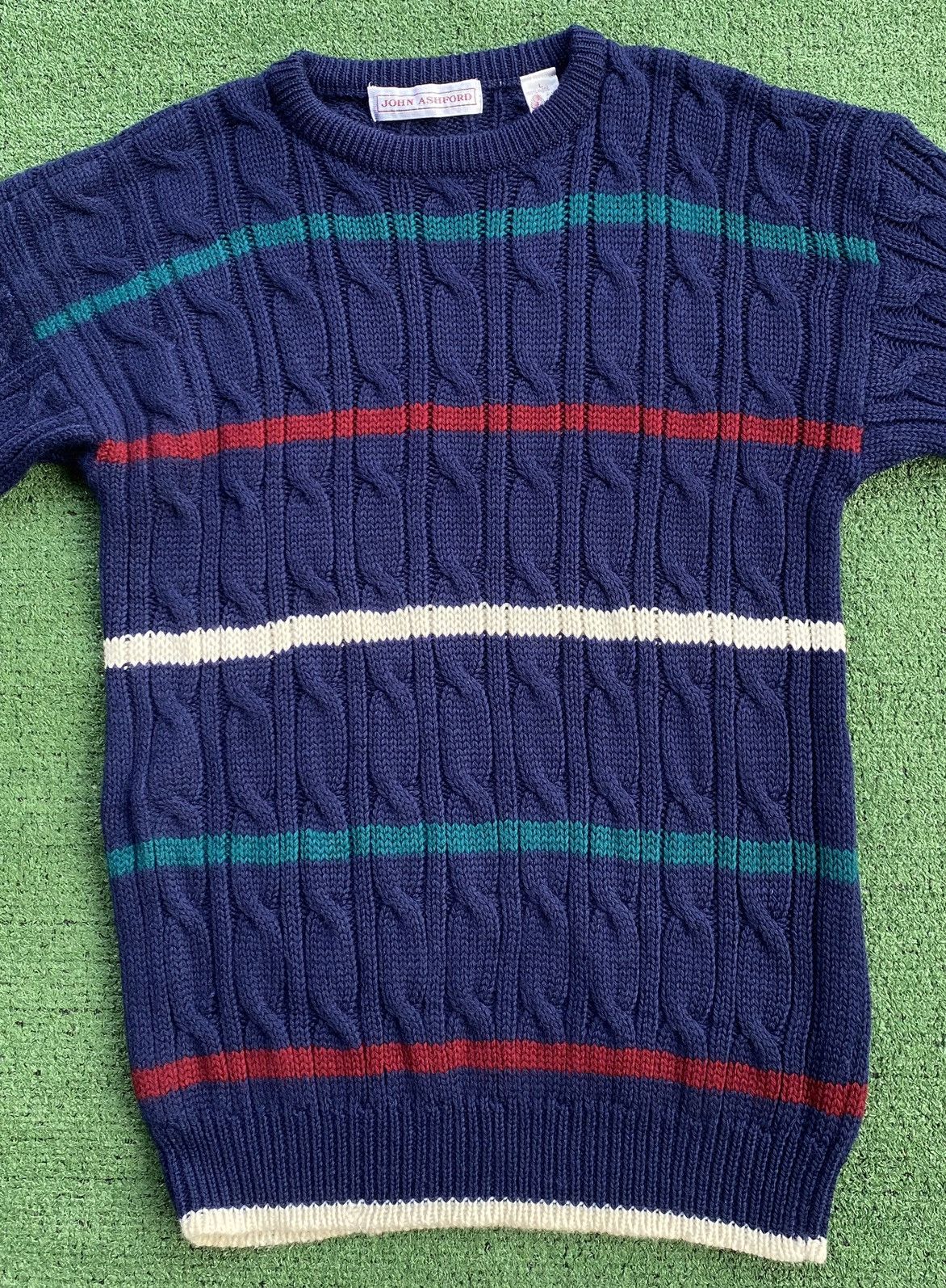 John Ashford Vintage 90’s John Ashford Striped 100% Wool Sweater Medium Size US M / EU 48-50 / 2 - 3 Thumbnail