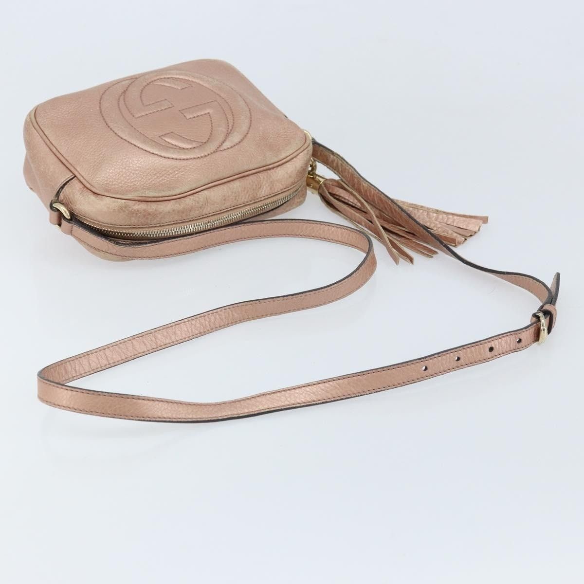 Gucci Gucci Leather Shoulder Bag Pink Size ONE SIZE - 11 Thumbnail