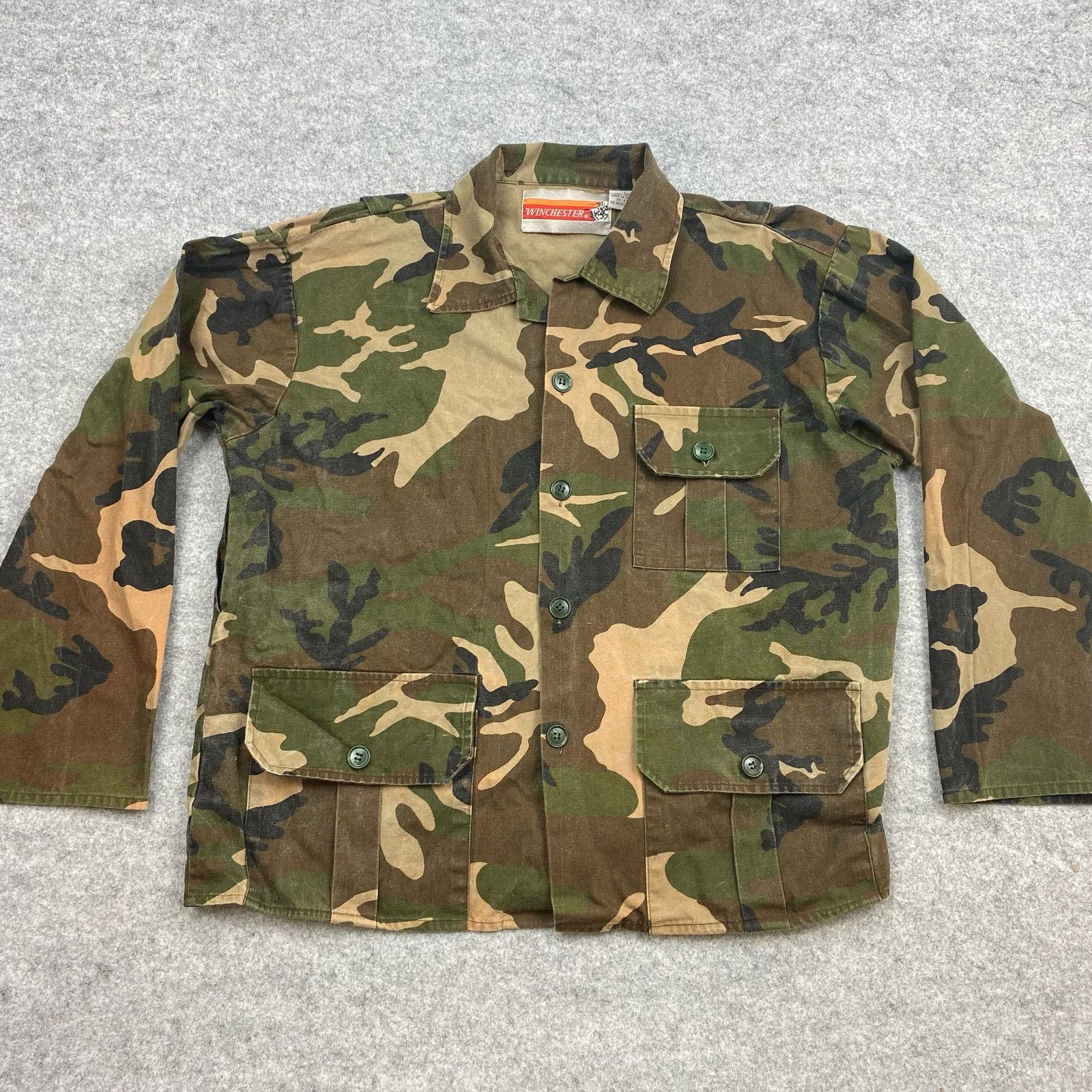 Winchester Winchester jacket mens L vintage camo Y2K punk skater grunge Size US L / EU 52-54 / 3 - 1 Thumbnail
