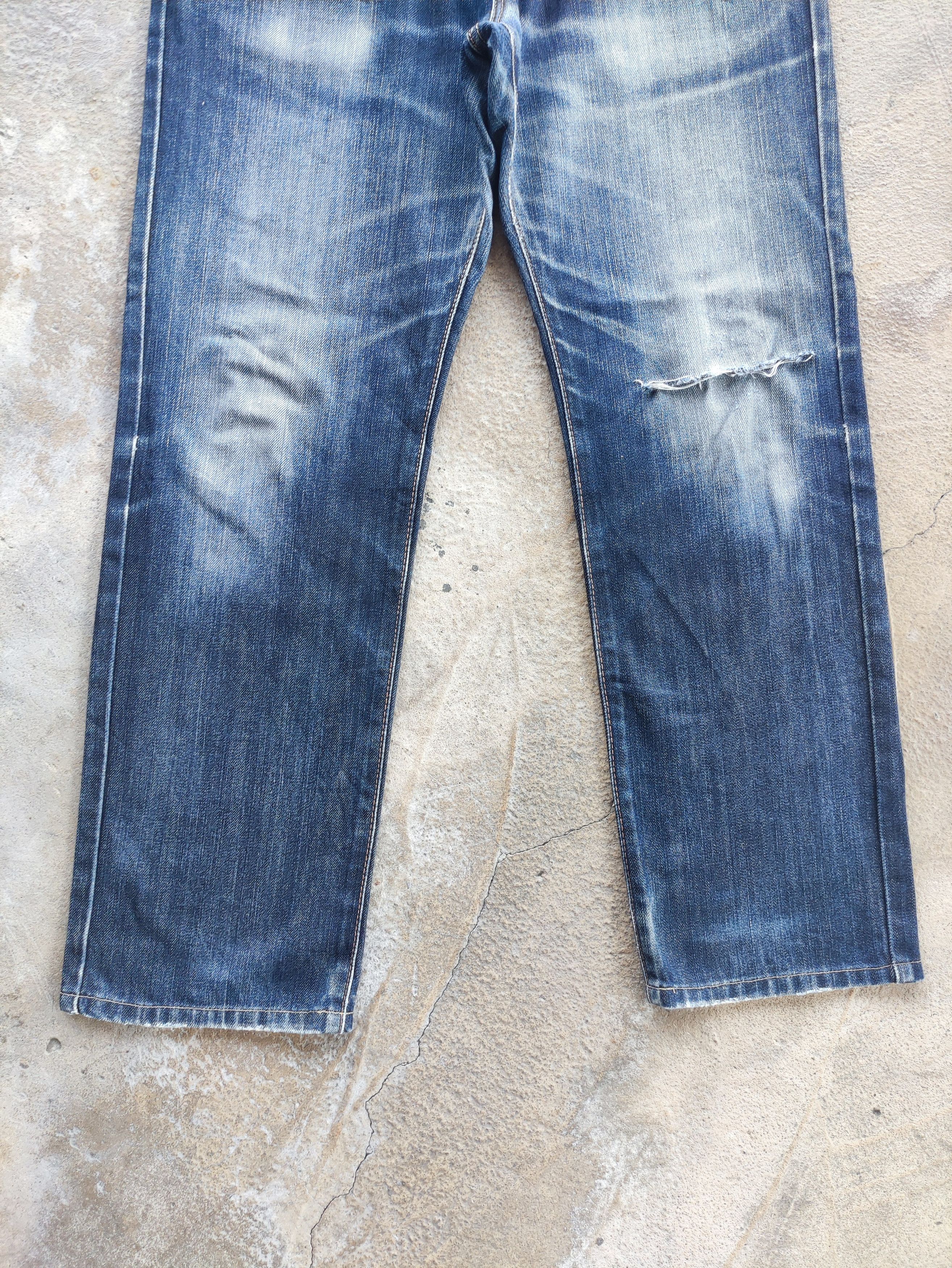 Edwin × Japanese Brand Vintage Edwin Jeans Japan Distressed Faded Denim Pants W34 Size US 34 / EU 50 - 4 Thumbnail