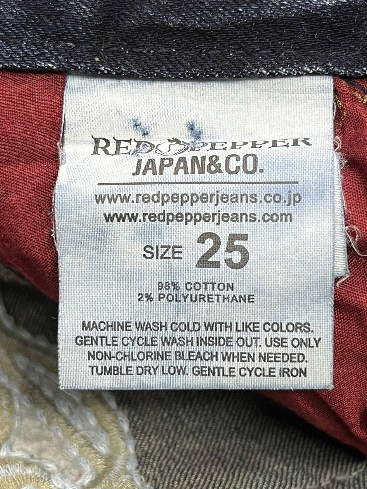 Ed Hardy ART TATTOO WEAR🔥RED PEPPER x ED HARDY Stretched Denim FLARE Size 25" / US 0 / IT 36 - 13 Thumbnail