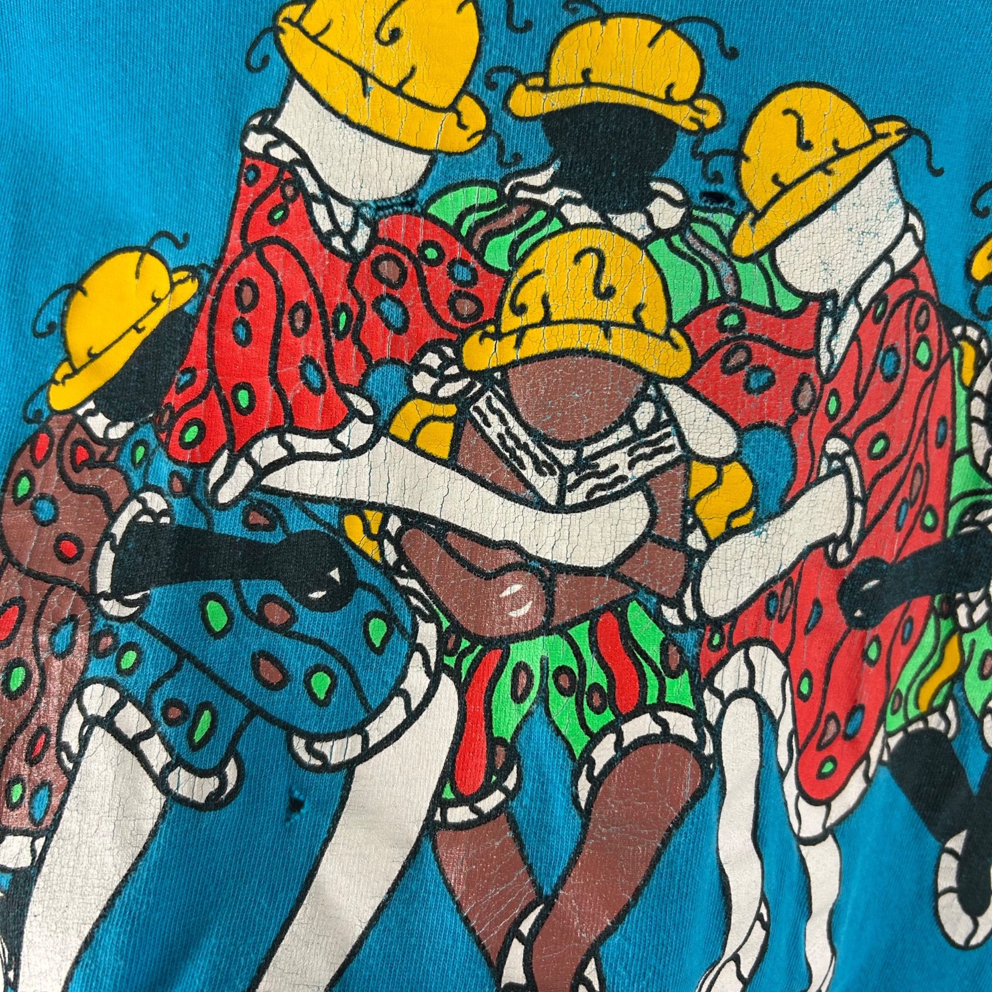 Vintage Vintage 1990’s All Children can learn art blue shirt Size US XL / EU 56 / 4 - 7 Thumbnail