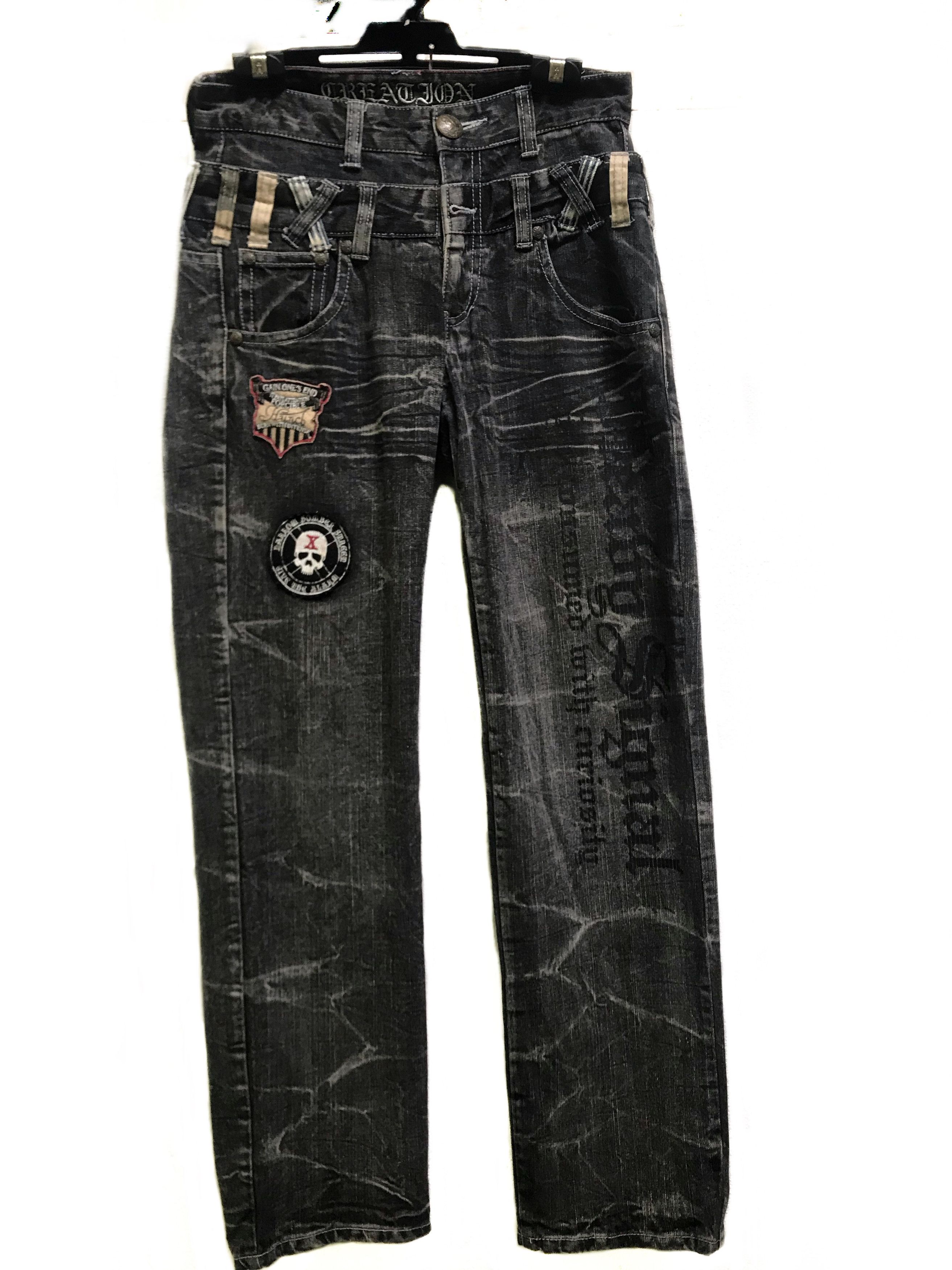 Hysteric Glamour Creation Double Waist Patches Jeans Pants Size US 29 - 1 Thumbnail