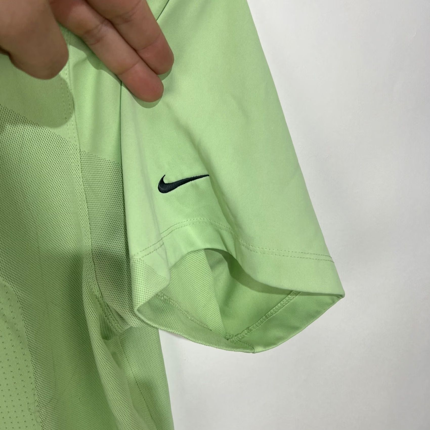 Nike Nike Golf Polo Shirt Short Sleeve Green XL Men Regular Dri-Fit Moisture Wicking Breathable Size US XL / EU 56 / 4 - 3 Thumbnail