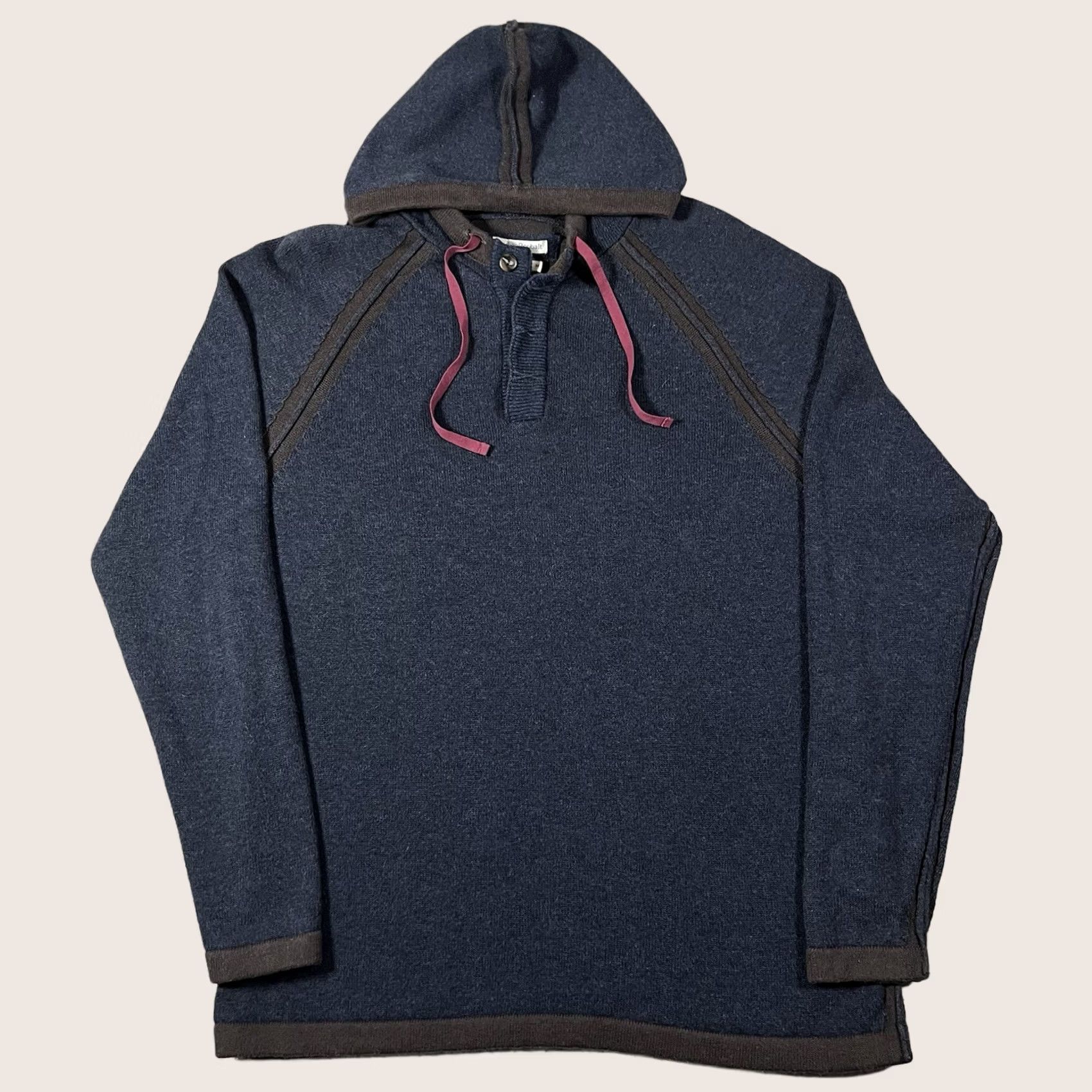 Carbon2Cobalt VINTAGE Carbon 2 Cobalt Hoodie Mens M Blue Cotton Cashmere Sweater Preppy Hiatus Raglan Size US M / EU 48-50 / 2 - 1 Thumbnail