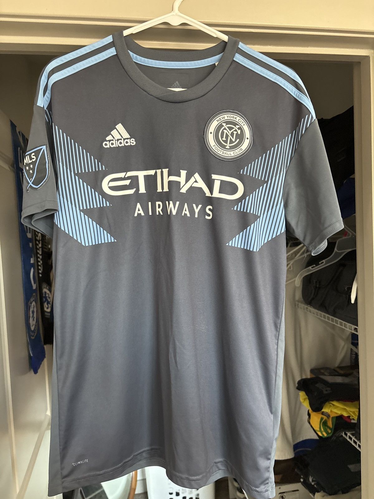 Adidas New York City FC 2018 Away Kit Size US M / EU 48-50 / 2 - 1 Thumbnail