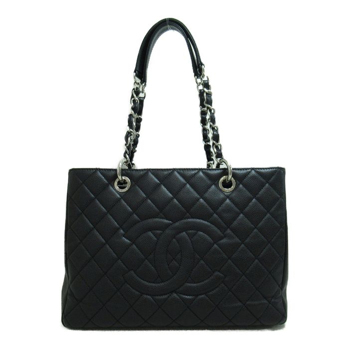 Chanel CHANEL GST tote bag Black Caviar Skin [Grained Calf] | Grailed