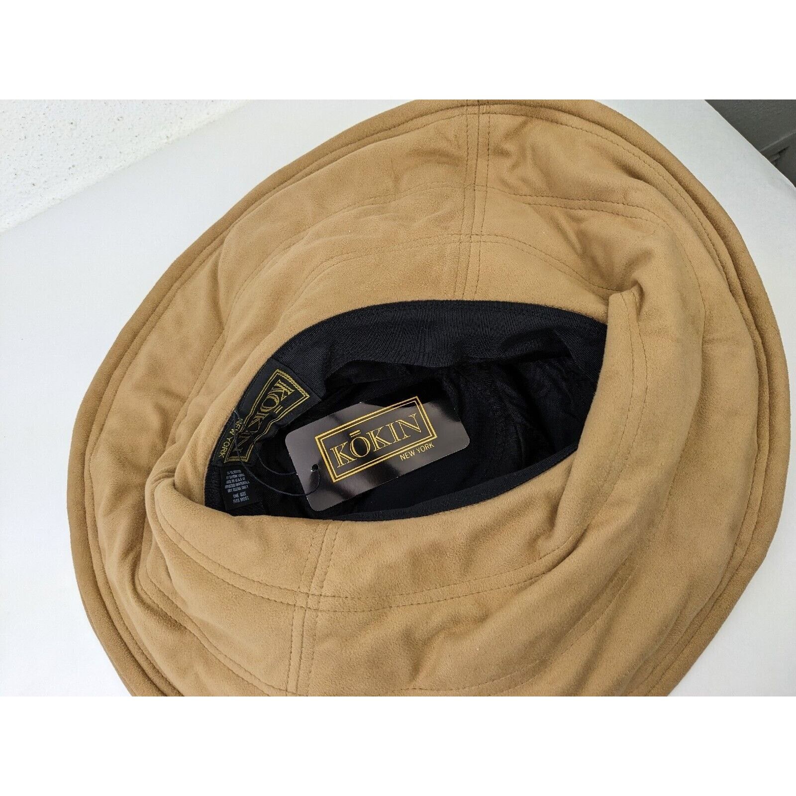 Other NWT KOKIN New York Floppy Packable Sun Hat Faux Suede Wide Size ONE SIZE - 5 Thumbnail