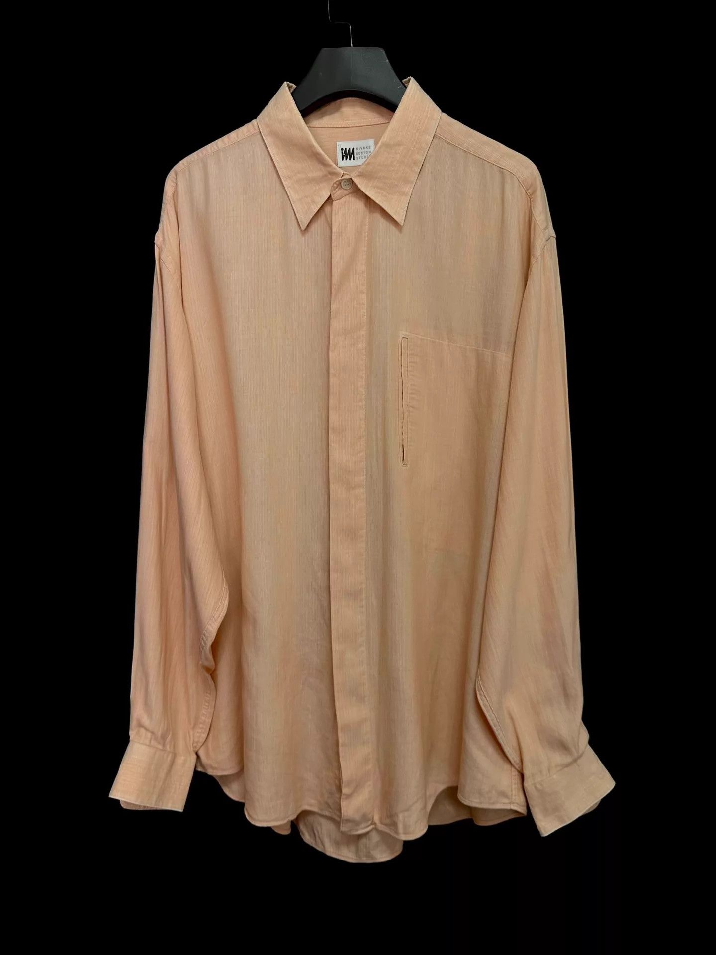 Issey Miyake Issey Miyake 80s Cotton-Linen Pale Pink Shirt Size US M / EU 48-50 / 2 - 1 Thumbnail