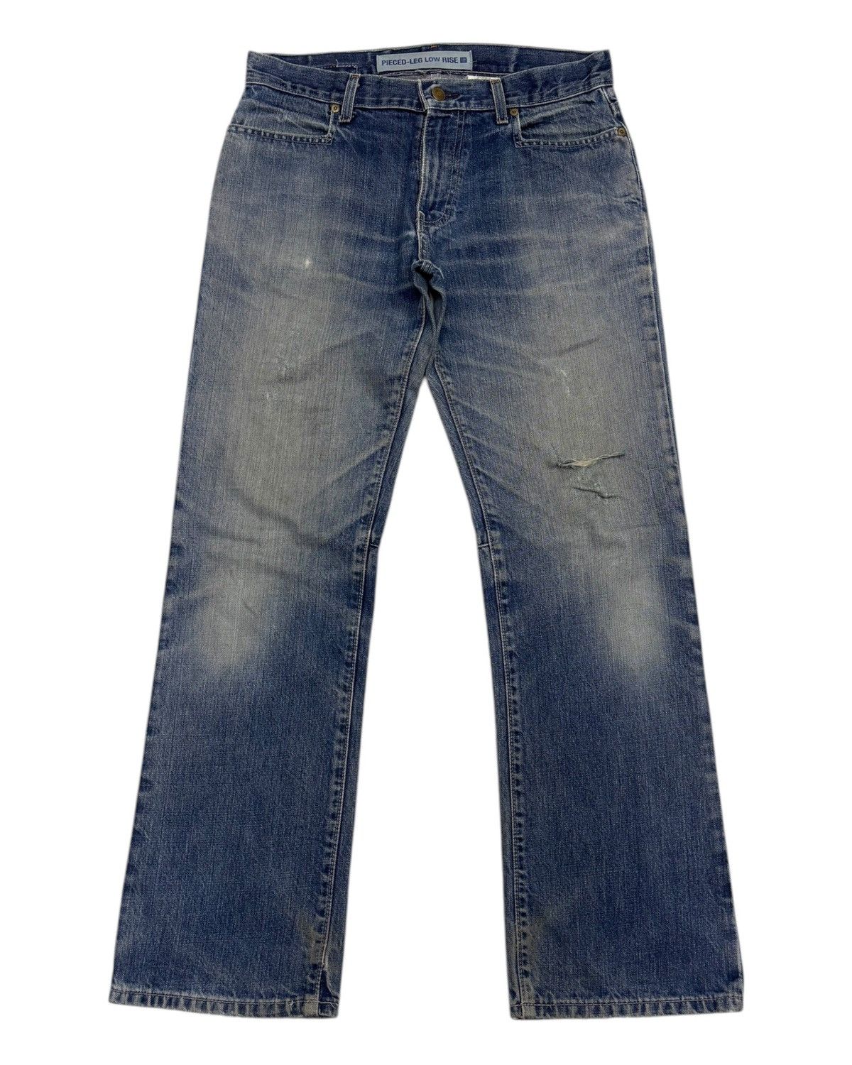If Six Was Nine × Japanese Brand × Le Grande Bleu (L.G.B.) GAP PIECED LEG LOW RISE DENIM JEANS Size US 32 / EU 48 - 7 Thumbnail