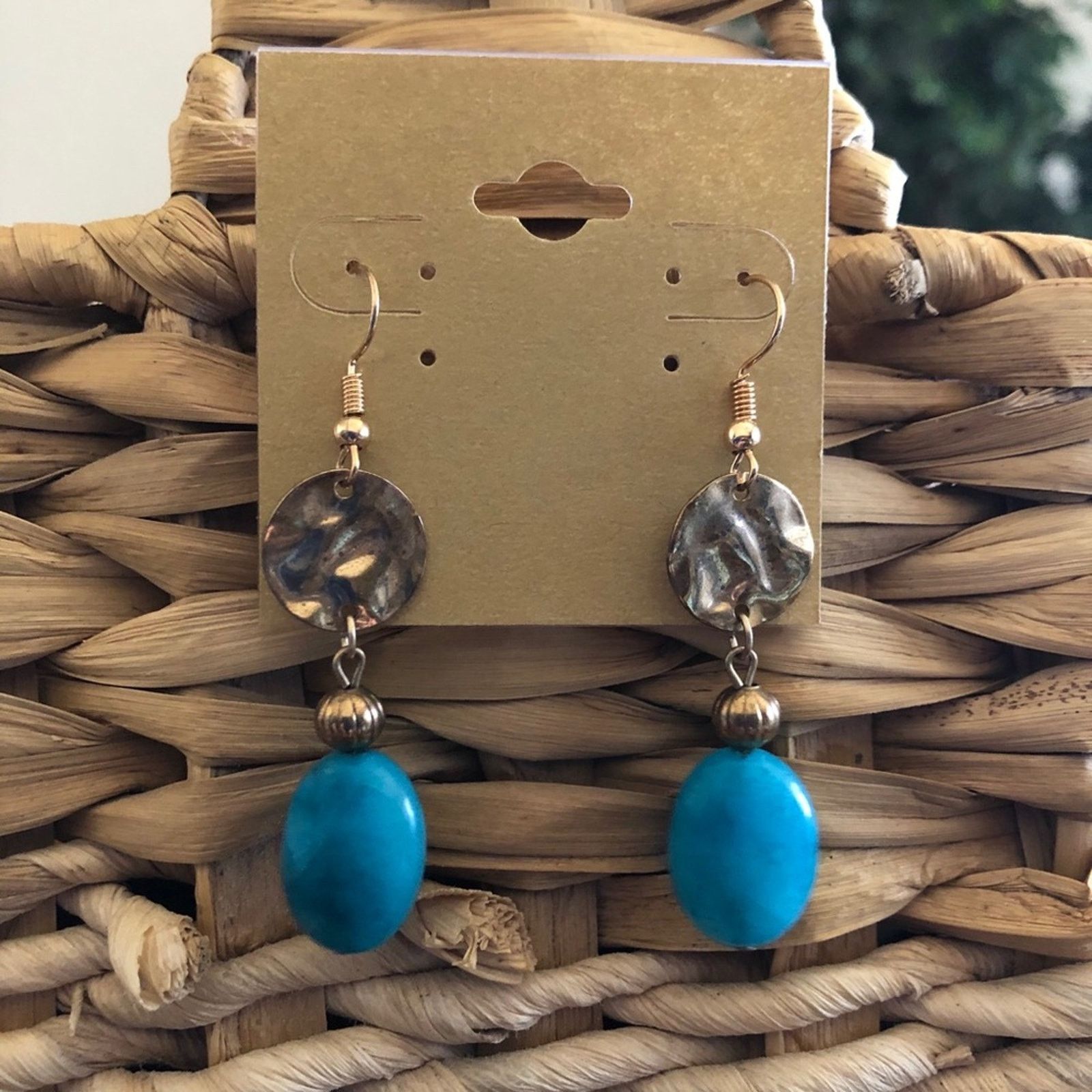 Vintage Vintage repurpose faceted glass dangle earrings Size ONE SIZE - 1 Thumbnail