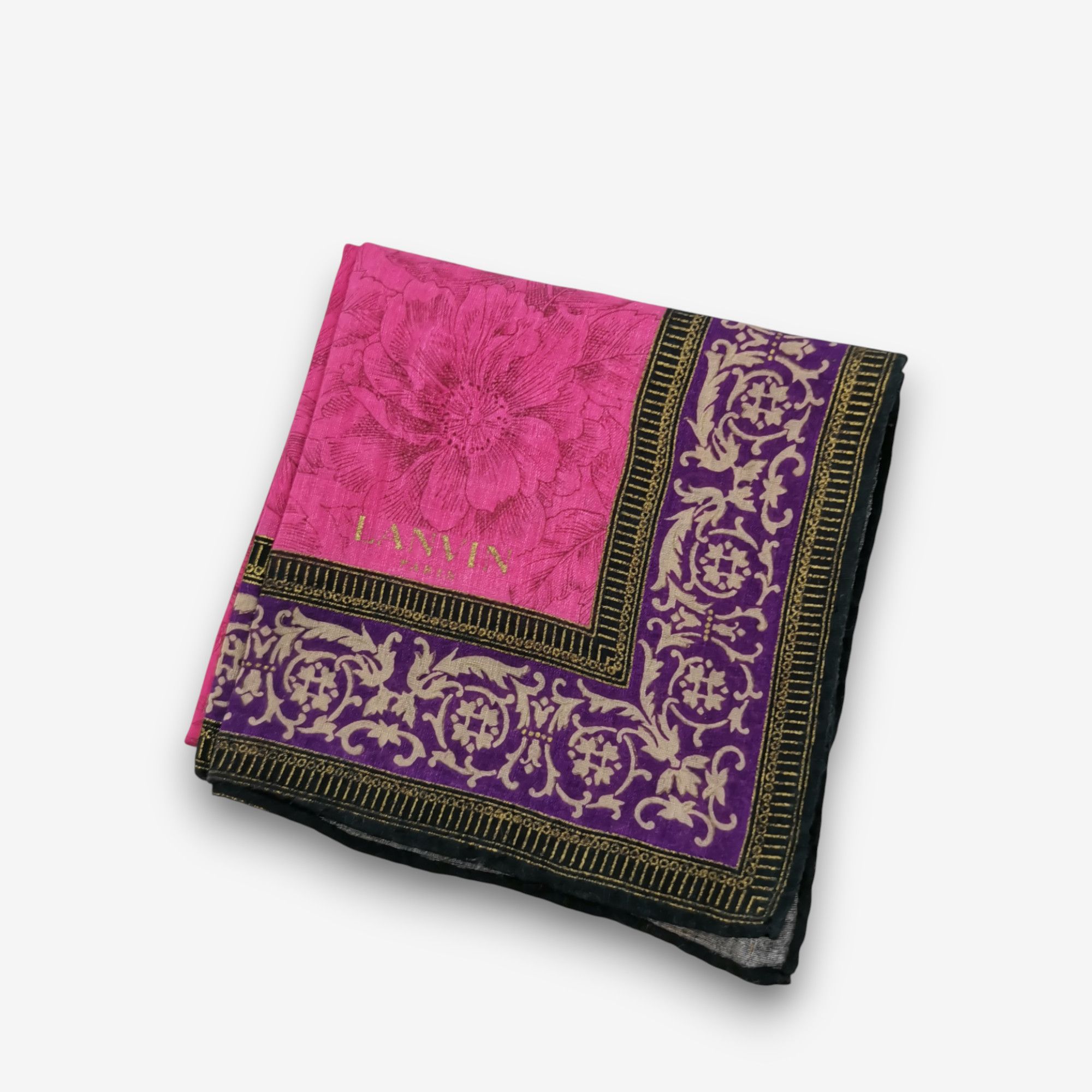 Lanvin Vintage Lanvin Handkerchief Pocket Square Bandana Size ONE SIZE - 4 Thumbnail