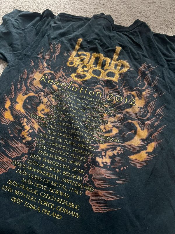 Band Tees × Vintage tshirt lamb of god M rare vintage Size US M / EU 48-50 / 2 - 3 Thumbnail