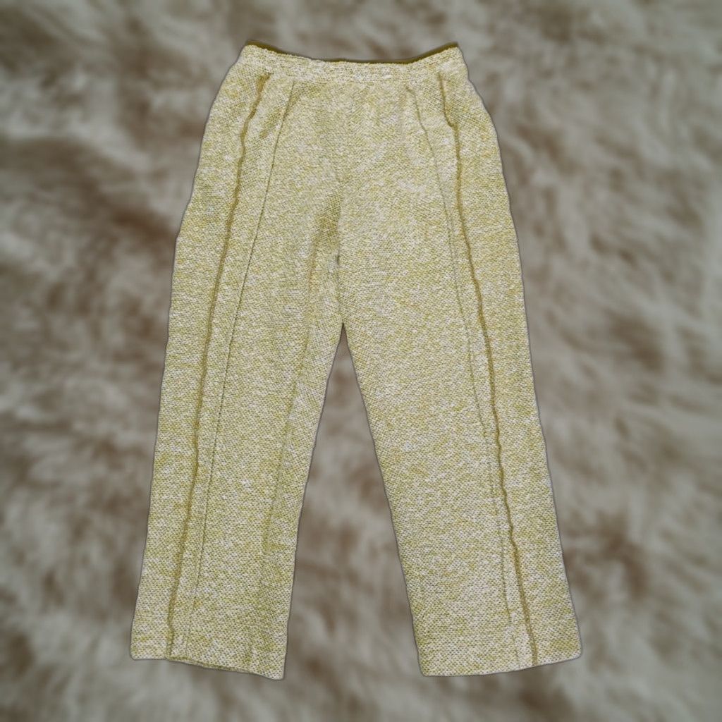 Vintage Out From Under Urban Outfitters Straight Leg Knit Sweatpants M Women Green Polyester Elastic Waist Pockets 28.5in Inseam Size 32" / US 10 / IT 46 - 1 Thumbnail