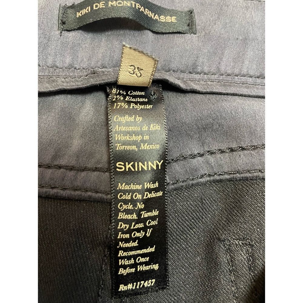 KIKI DE MONTPARNASSE New Kiki de Montparnasse Slim Fit Black Skinny Jeans Size 3 Size 32" / US 10 / IT 46 - 7 Thumbnail