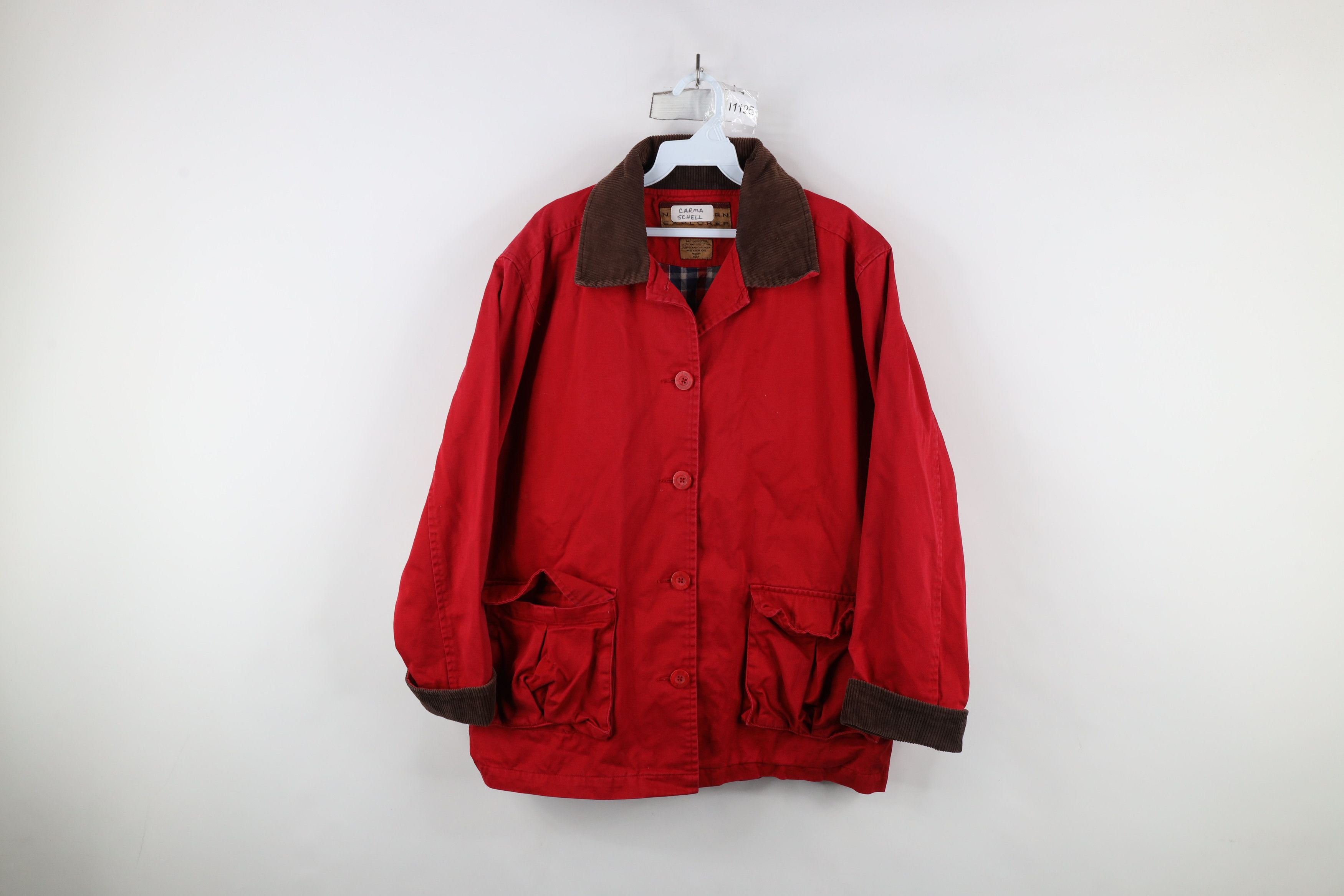Vintage Vintage 90s Streetwear Flannel Lined Chore Barn Jacket Size S / US 4 / IT 40 - 1 Thumbnail
