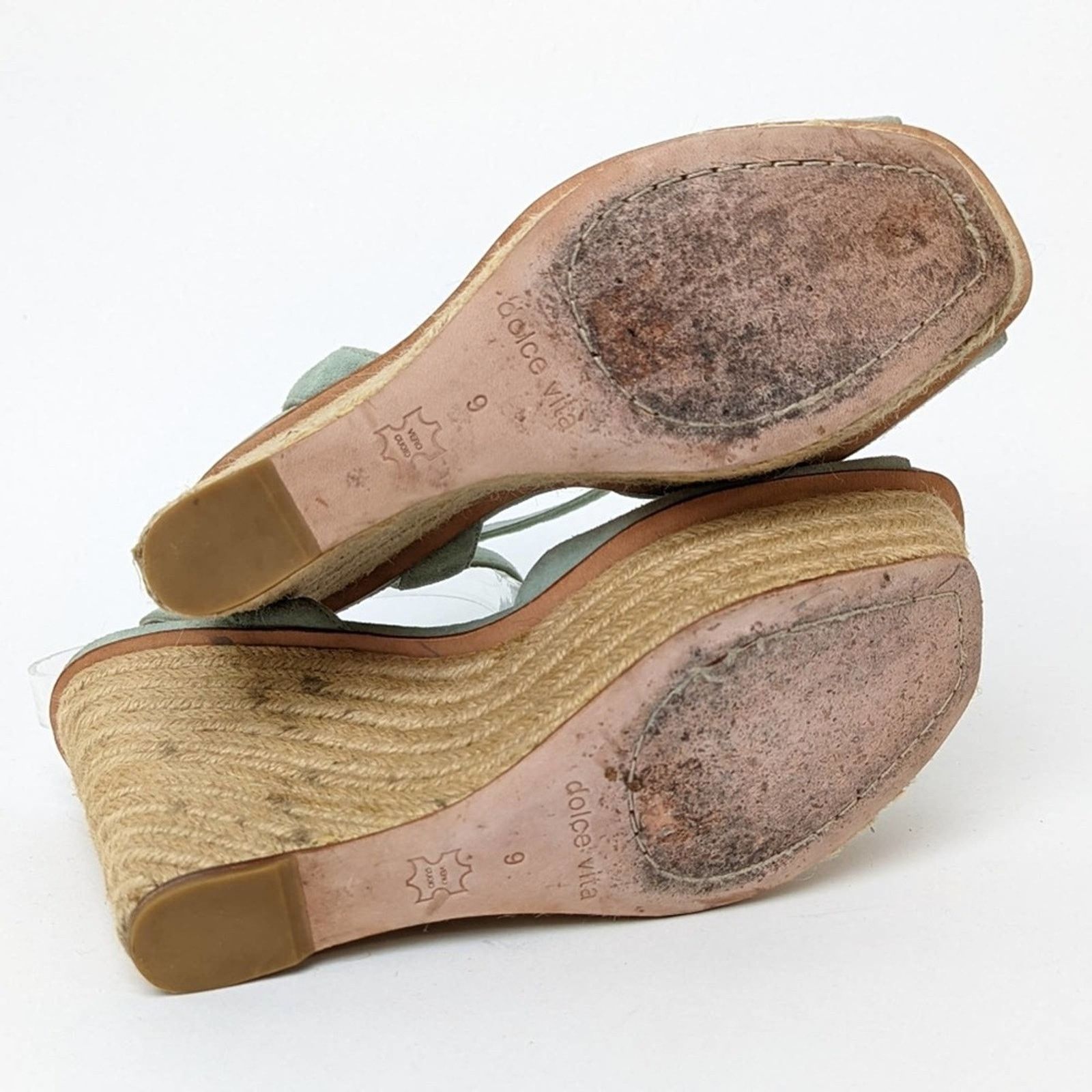 Dolce Vita Dolce Vita Suede Leather Platform Espadrille Wedge Sandals Size US 9 / IT 39 - 4 Thumbnail