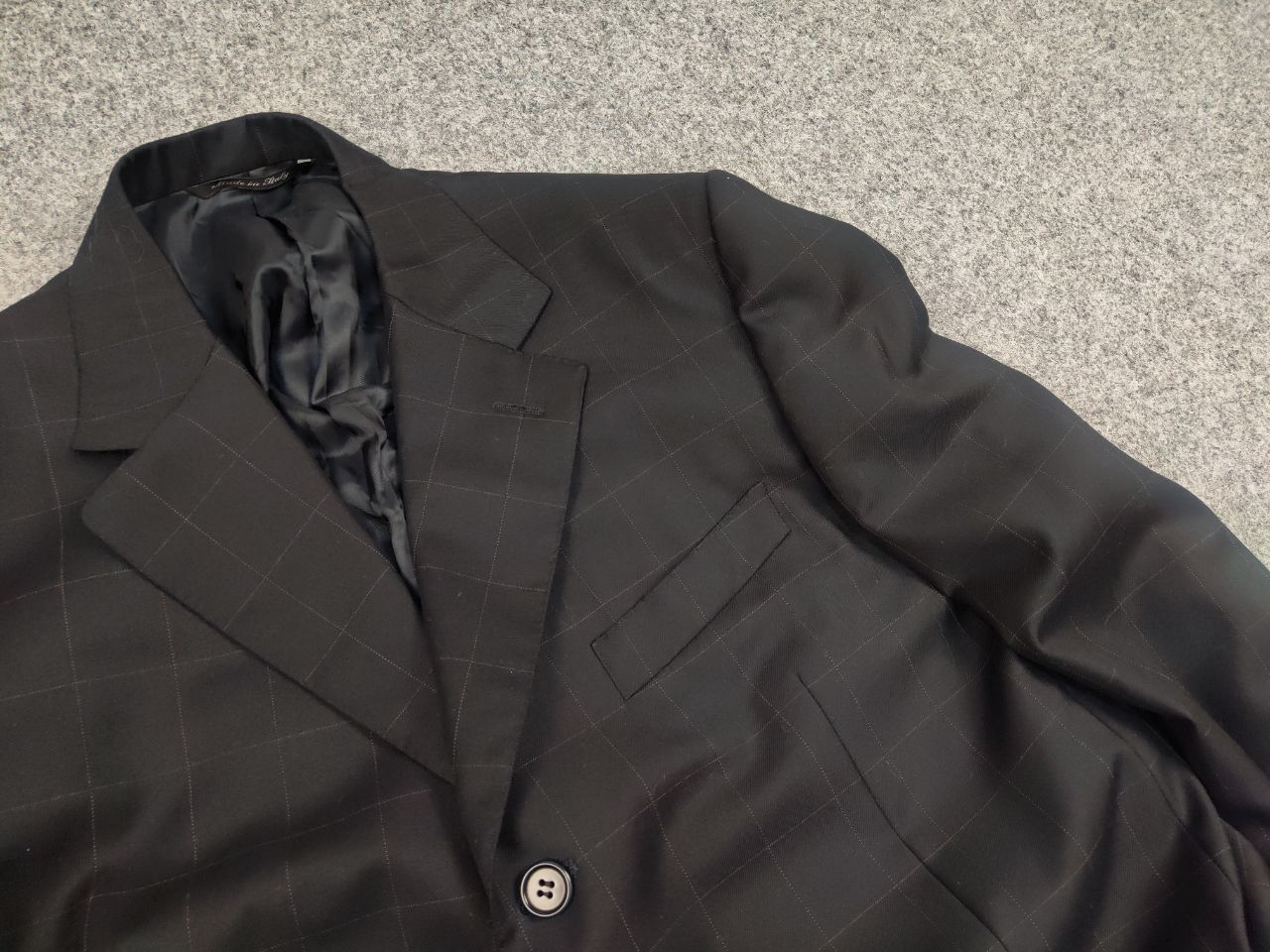 Canali Canali Classic Design Pure Wool Dark plaid super 120's Suit Size 52R - 7 Thumbnail