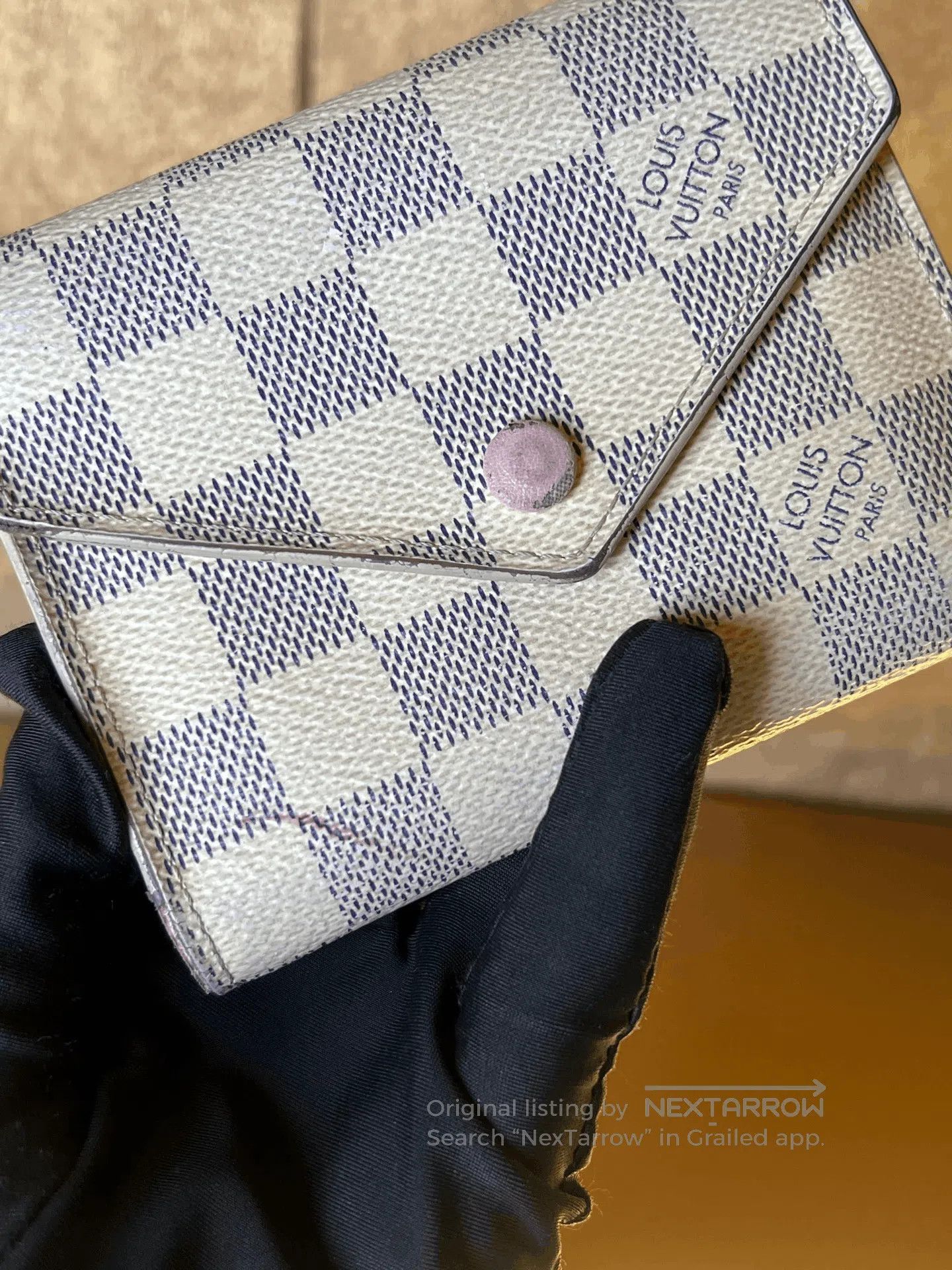 Louis Vuitton Louis Vuitton White Damier Tri-Fold Wallet. Size ONE SIZE - 4 Thumbnail
