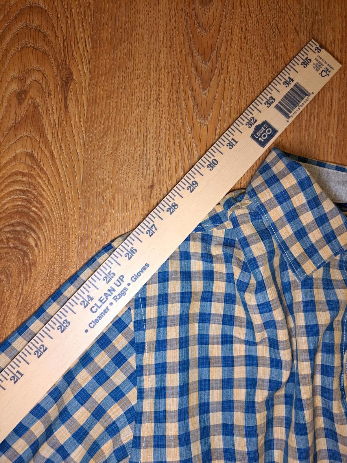 Tommy Bahama Tommy Bahama Dress Shirt Mens Large Yellow Check Silk Cotton Size US L / EU 52-54 / 3 - 11 Thumbnail