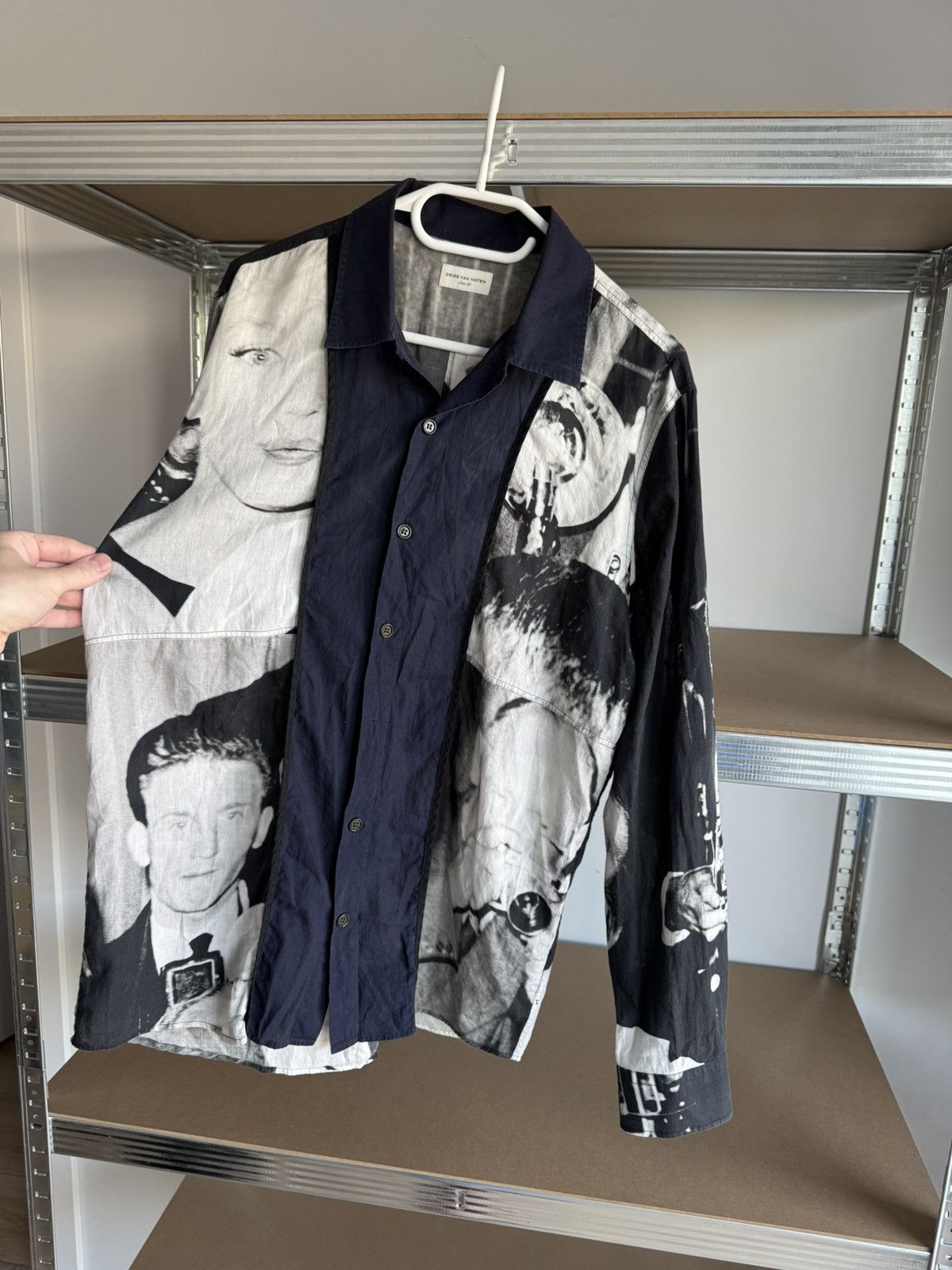 Dries Van Noten Runway SS16 Dries Van Noten Marilyn Monroe Photo Print Shirt Size US M / EU 48-50 / 2 - 8 Thumbnail