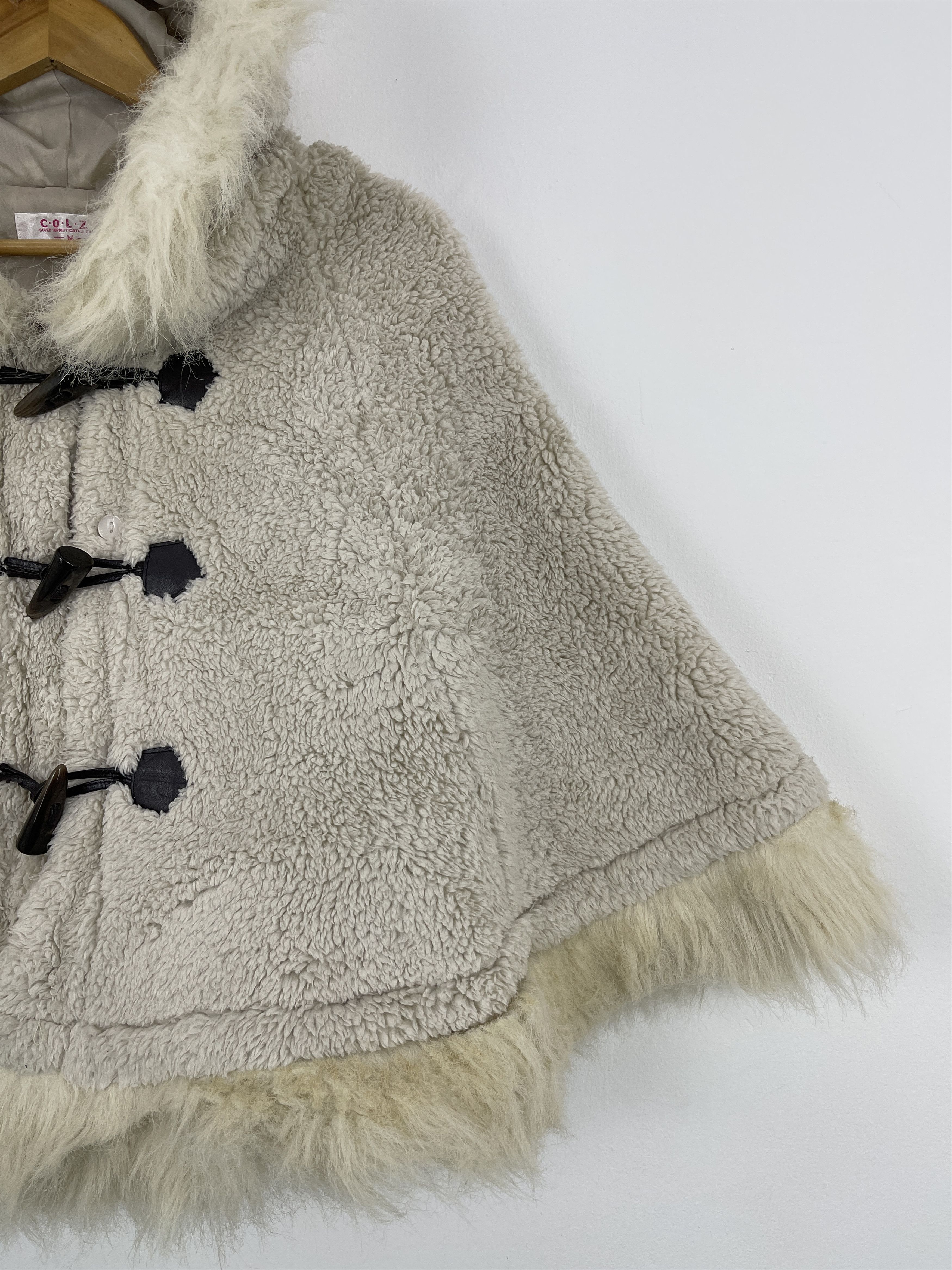 If Six Was Nine Vintage Colza Button Up Sherpa Cloaks And Capes JA0021 Size US M / EU 48-50 / 2 - 6 Thumbnail