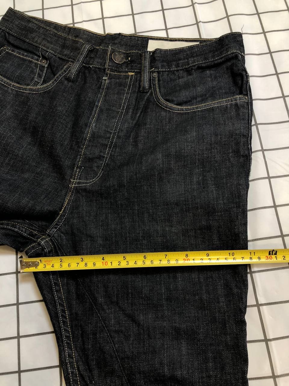 Allsaints ALLSAINTS men's blue Denim button fly Lou Runner Size US 34 / EU 50 - 7 Thumbnail