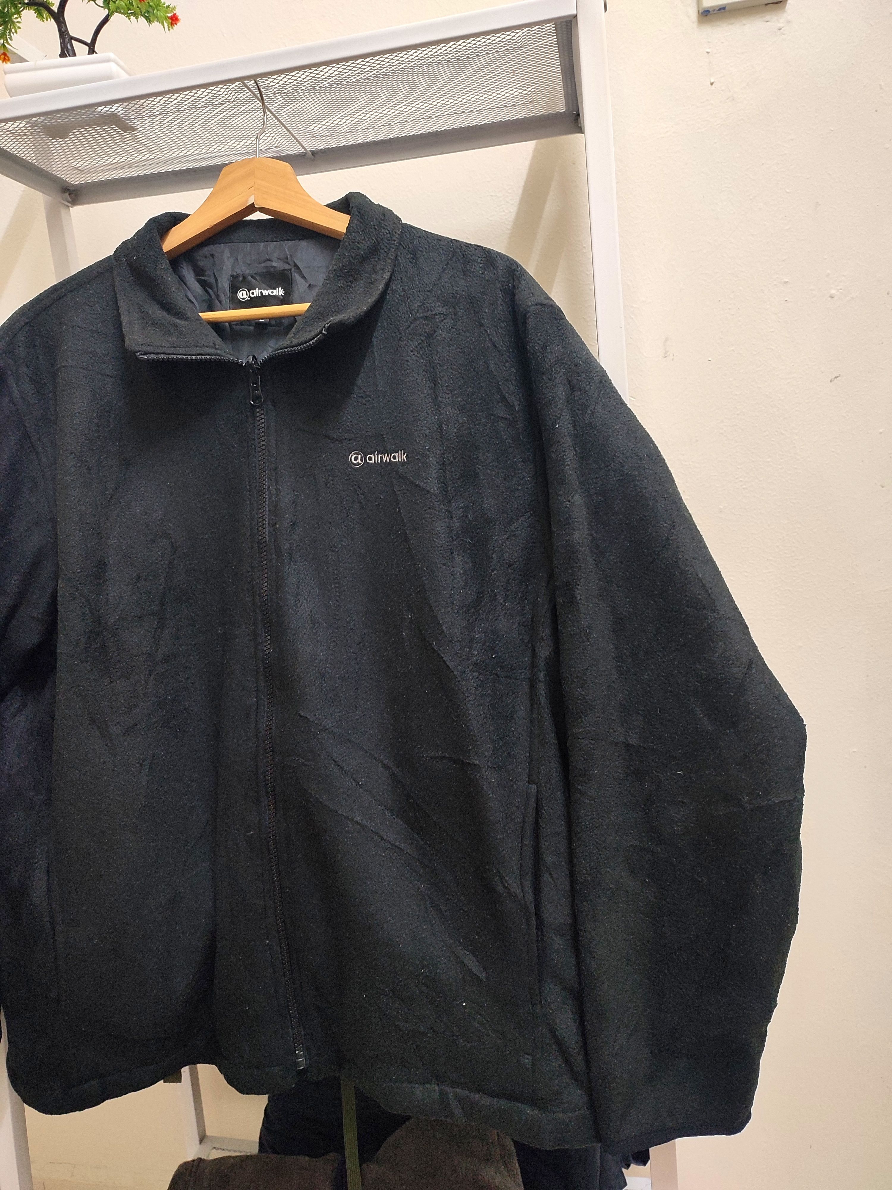 Airwalk Super Black Vintage Airwalk Fleece Zip Up Jacket Size US L / EU 52-54 / 3 - 5 Thumbnail