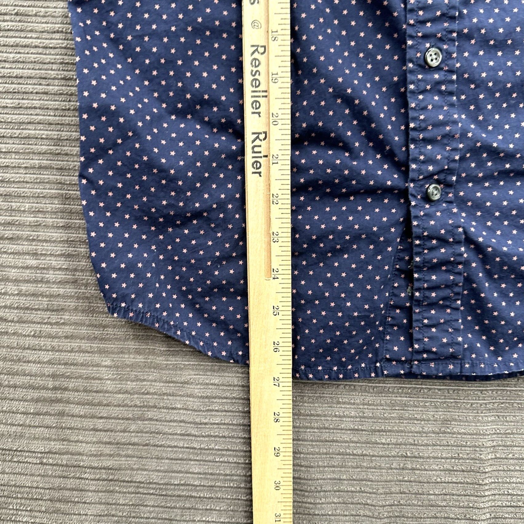Vintage Denim & Supply Ralph Lauren Shirt Men Medium Blue Button-Down Stars All Over Size US M / EU 48-50 / 2 - 5 Thumbnail