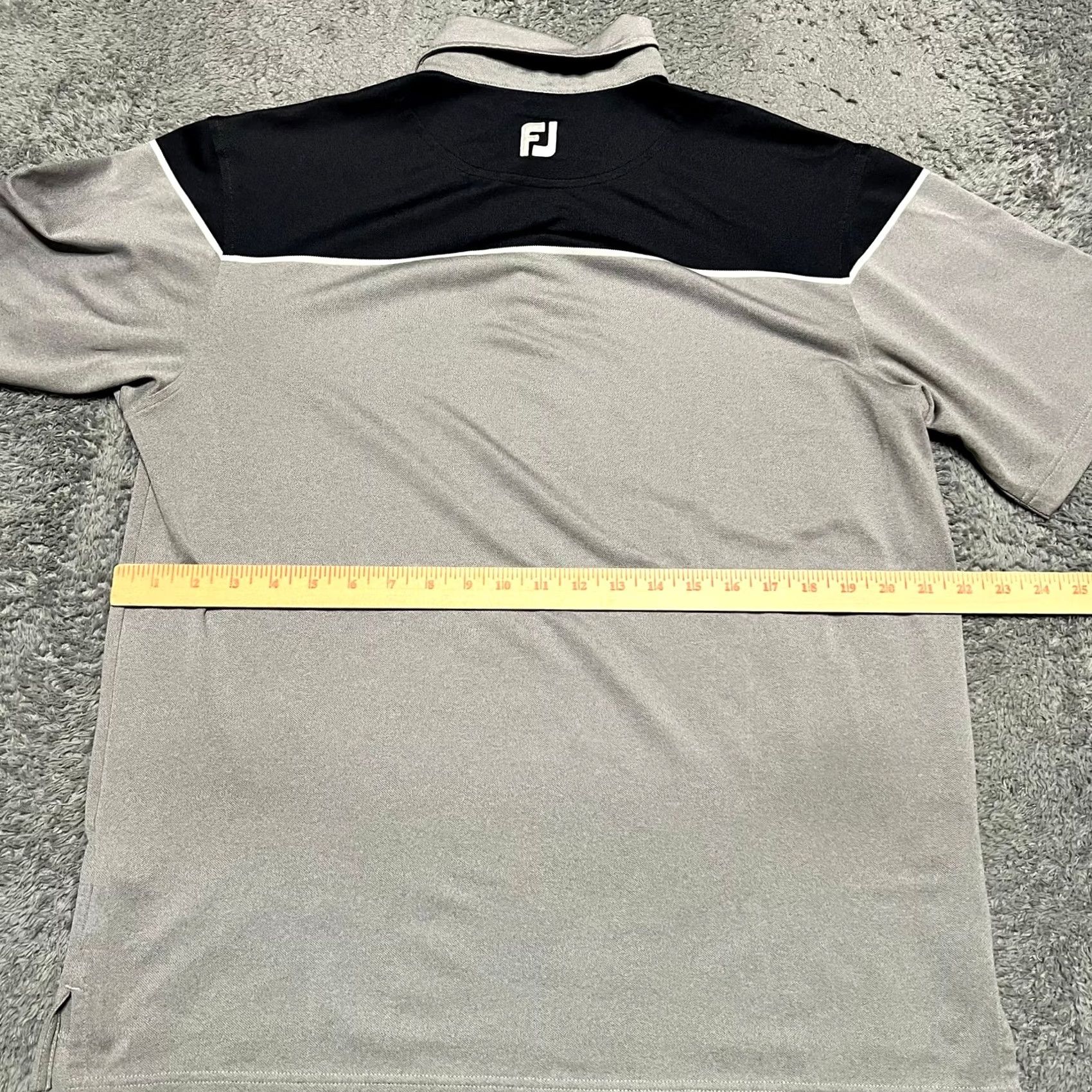Footjoy FootJoy Golf Polo Shirt Mens Medium Gray Colorblock Performance Shirt Mens Gray Colorblock Polo Size US M / EU 48-50 / 2 - 4 Thumbnail