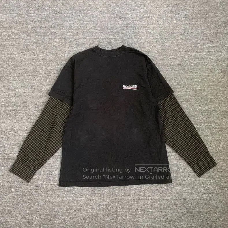 Balenciaga Balenciaga Black Coke Layered Longsleeve. Size US M / EU 48-50 / 2 - 1 Thumbnail