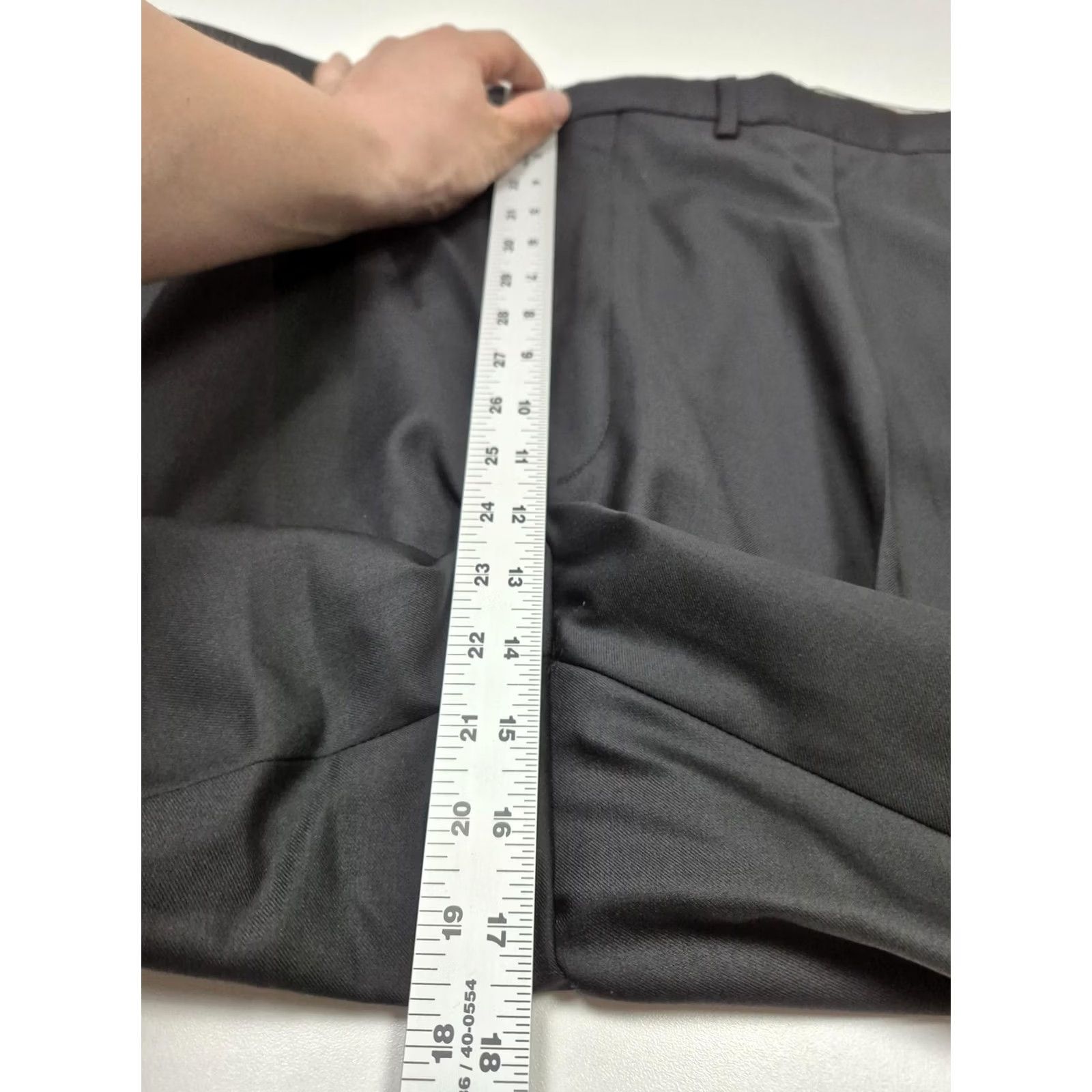 Vintage Peerless Dress Pants Mens 50x37 Black Wool Pleated Straight Unhemmed NWT Big & Tall 50W Formal Dress Pants Mens Black Wool Size US 34 / EU 50 - 7 Thumbnail